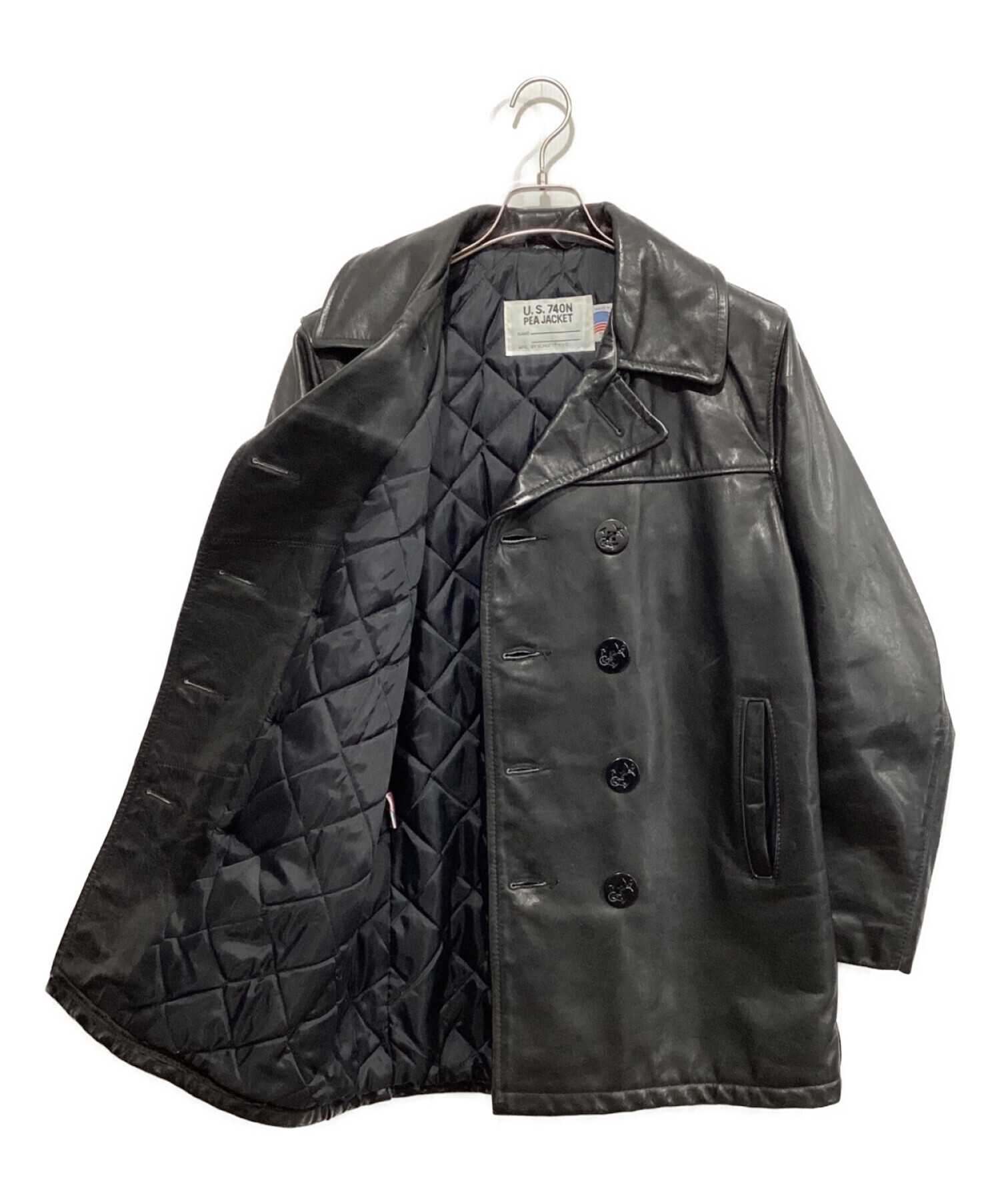 中古・古着通販】Schott (ショット) U.S.740N PEA JACKET ブラック