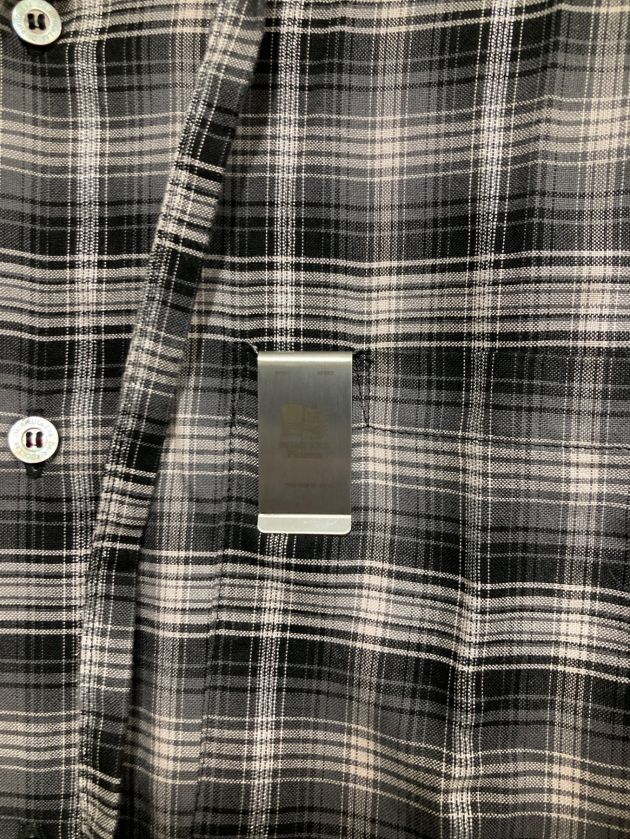 DAIRIKU (ダイリク) リボンタイチェックシャツ / Ribbon Tie Check Shirt ブラック×グレー サイズ:L