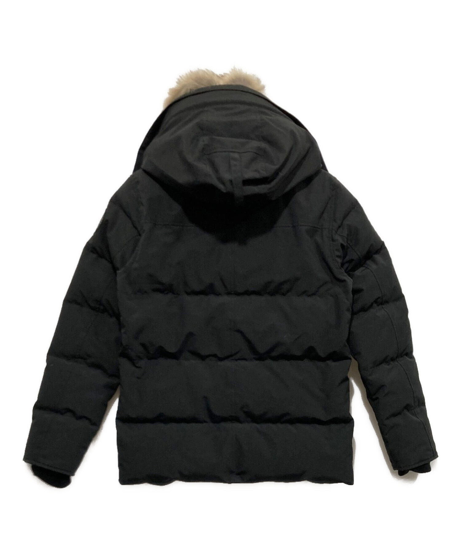 CANADA GOOSE (カナダグース) WYNDHAM PARKA BLACK/ コヨーテファーダウンコート ブラック サイズ:S