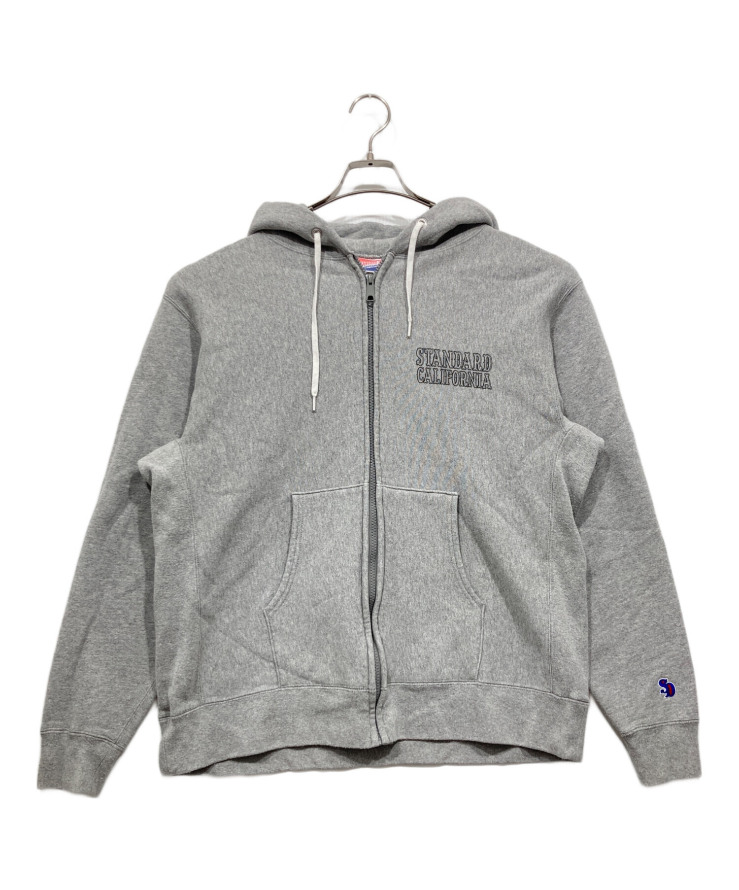 中古・古着通販】STANDARD CALIFORNIA (スタンダードカリフォルニア) ジップパーカー / ZIP HOOD SWEAT グレー  サイズ:L｜ブランド・古着通販 トレファク公式【TREFAC FASHION】スマホサイト