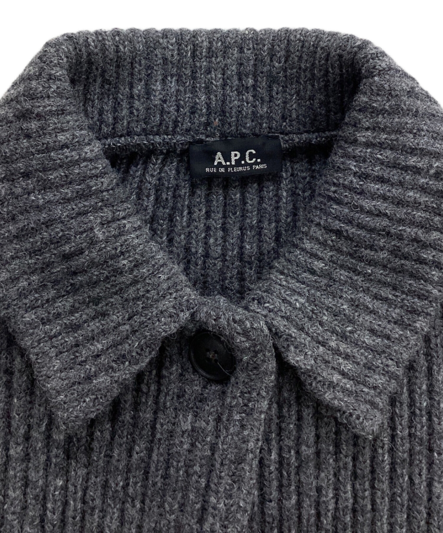 A.P.C. (アーペーセー) ニットジャケット グレー サイズ:表記なし