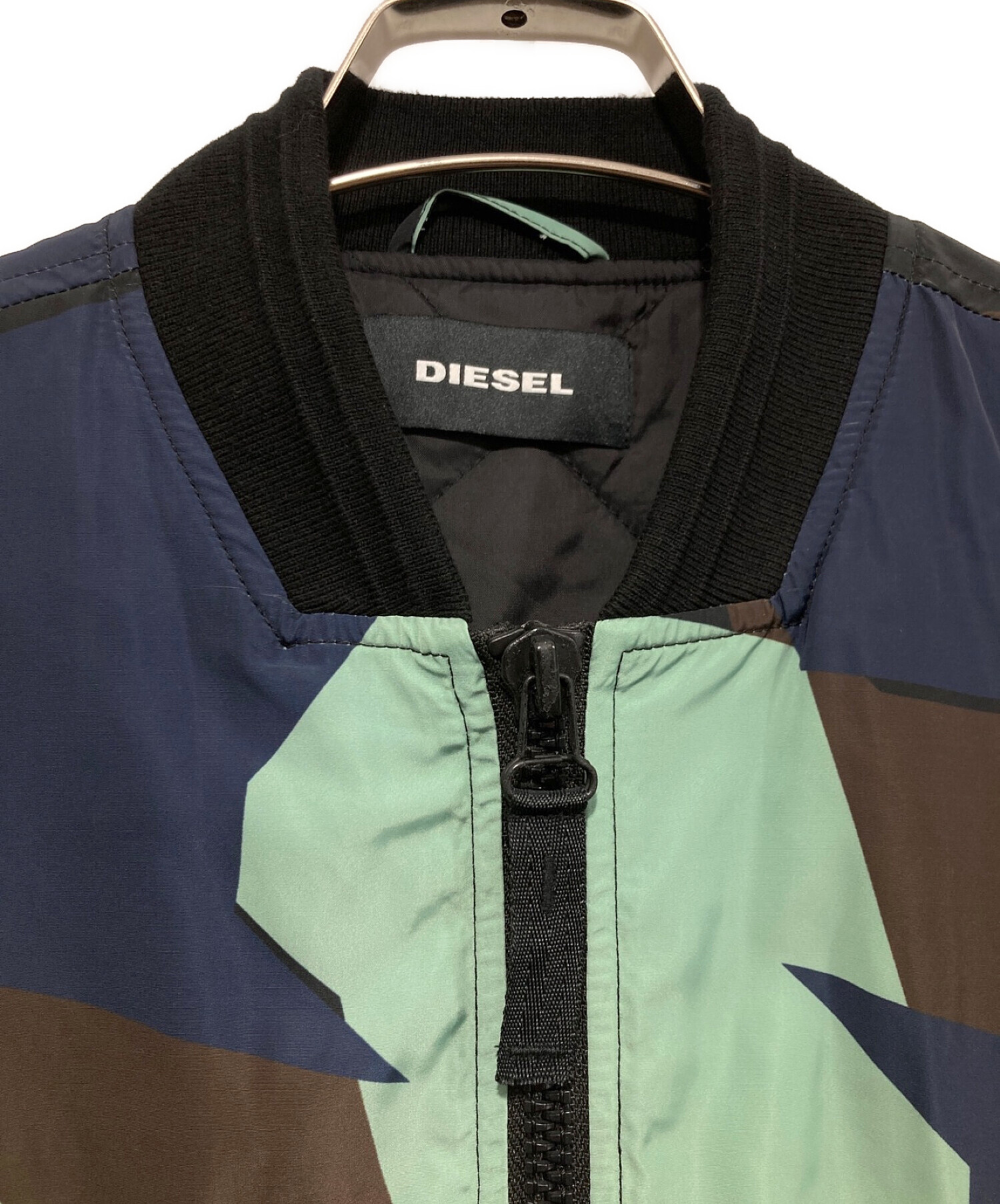 中古・古着通販】DIESEL (ディーゼル) 総柄ブルゾン ネイビー サイズ:S｜ブランド・古着通販 トレファク公式【TREFAC  FASHION】スマホサイト