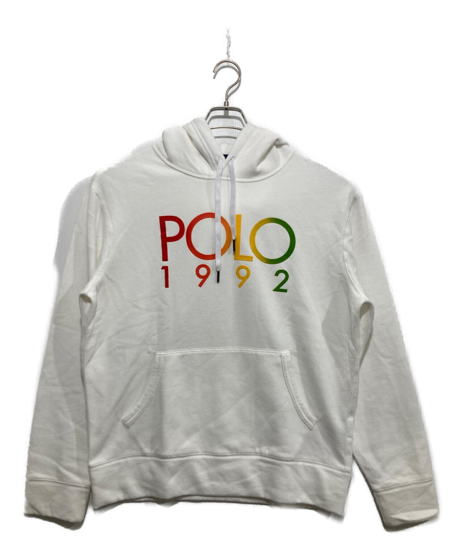 POLO RALPH LAUREN (ポロ・ラルフローレン) POLO 1992 プリントパーカー ホワイト サイズ:L