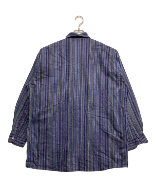 中古・古着通販】missoni (ミッソーニ) 総柄ストライプシャツ ネイビー 