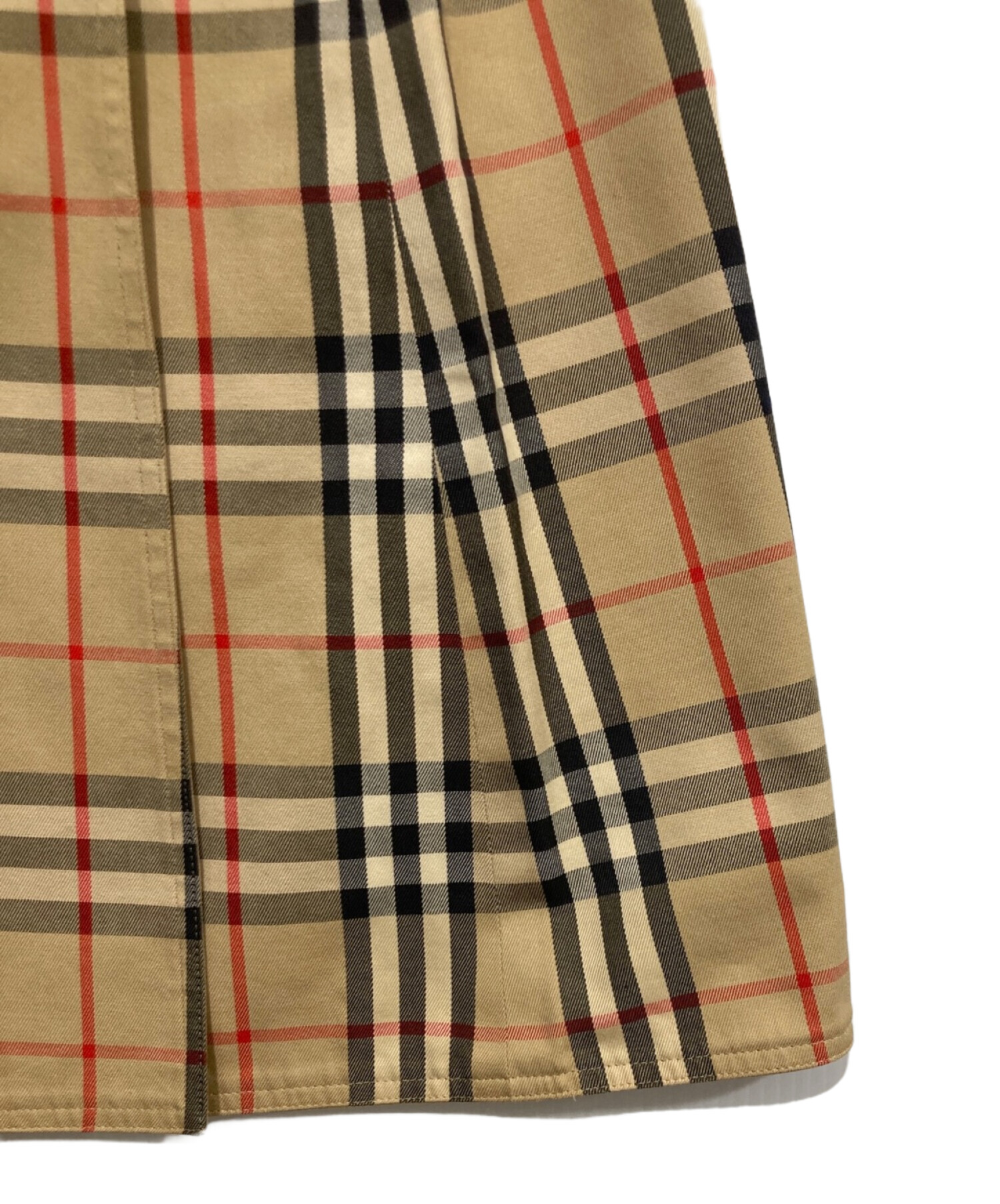 Burberry's (バーバリーズ) ノヴァチェックラップスカート ブラウン サイズ:66-92