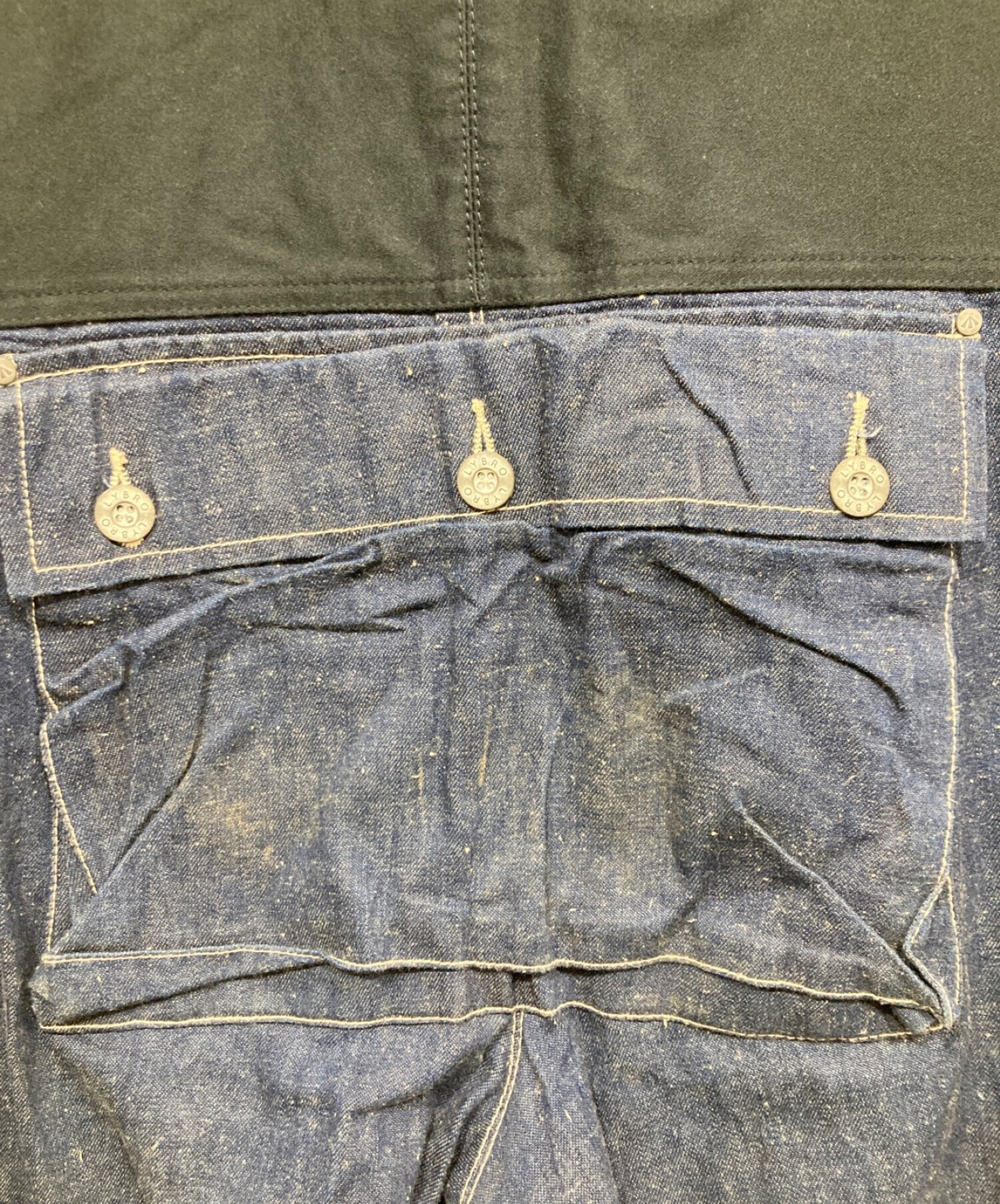 中古・古着通販】NIGEL CABOURN LYBRO (ナイジェルケーボン ライブロ) NAVAL DUNGAREE SPLIT インディゴ  サイズ:46｜ブランド・古着通販 トレファク公式【TREFAC FASHION】スマホサイト