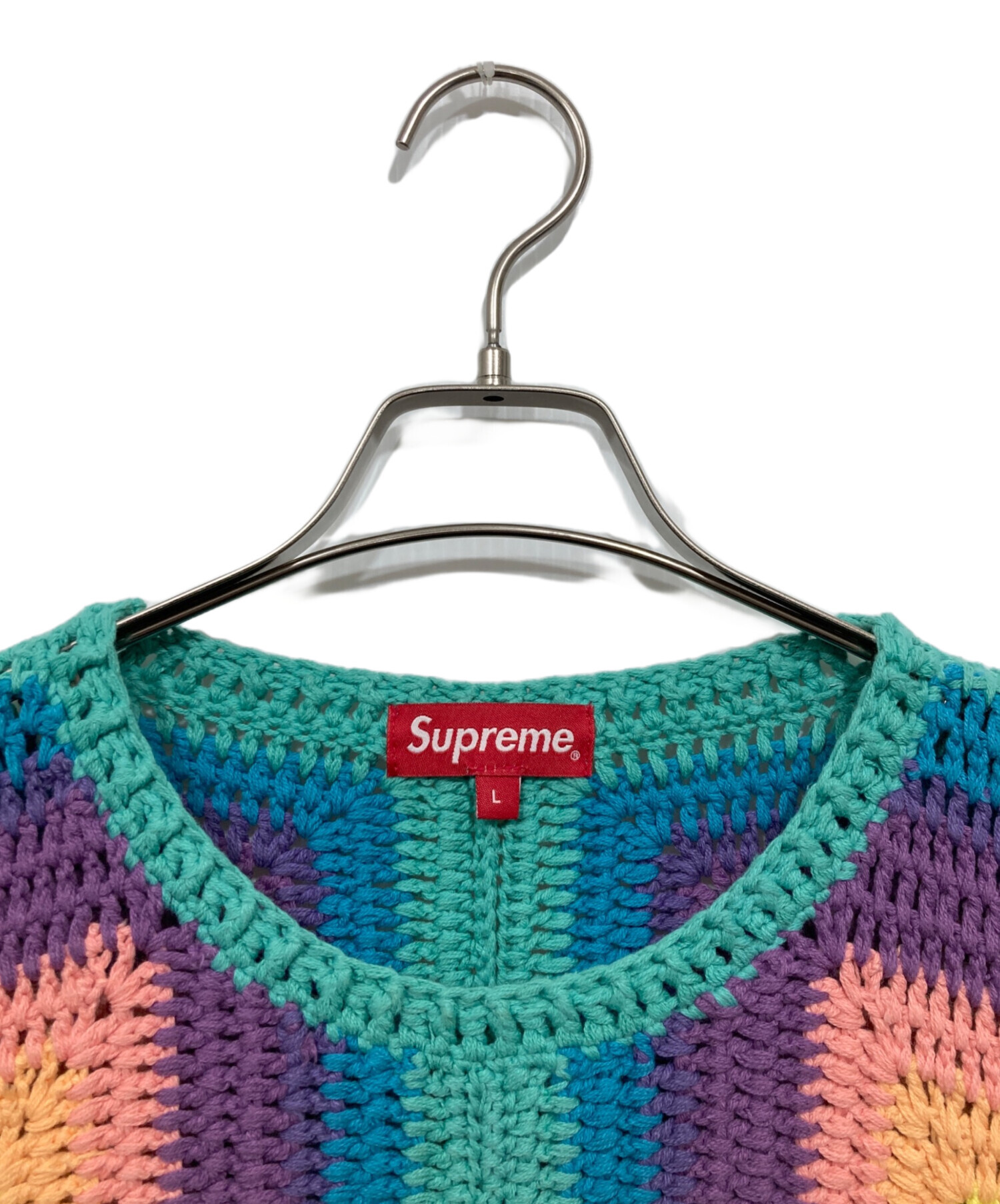 中古・古着通販】Supreme (シュプリーム) Hand Crocheted Sweater マルチカラー サイズ:L｜ブランド・古着通販  トレファク公式【TREFAC FASHION】スマホサイト