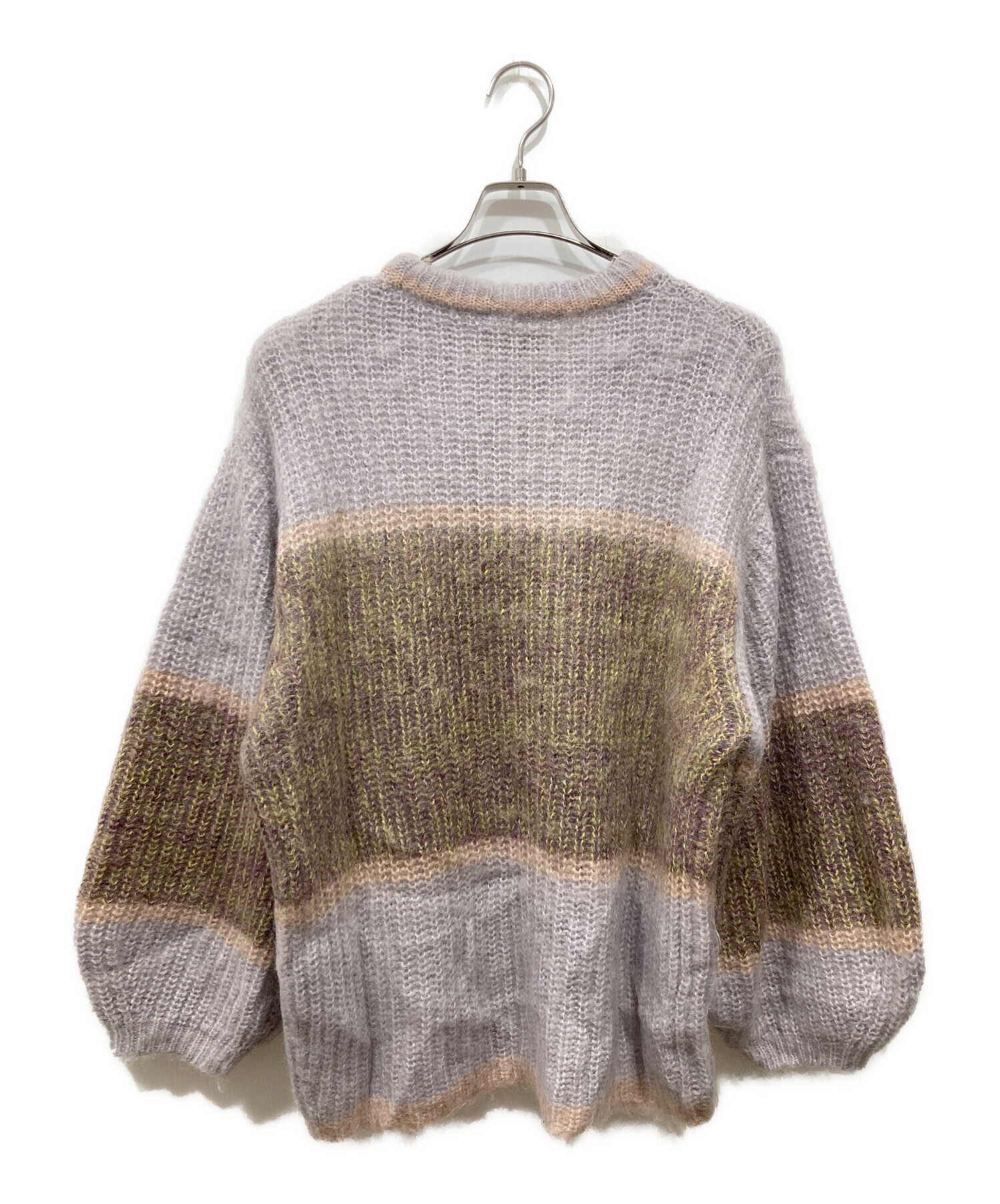 中古・古着通販】AMeLIE (アメリ) MOHAIR BICOLOR LOOSE KNIT パープル サイズ:FREE｜ブランド・古着通販  トレファク公式【TREFAC FASHION】スマホサイト