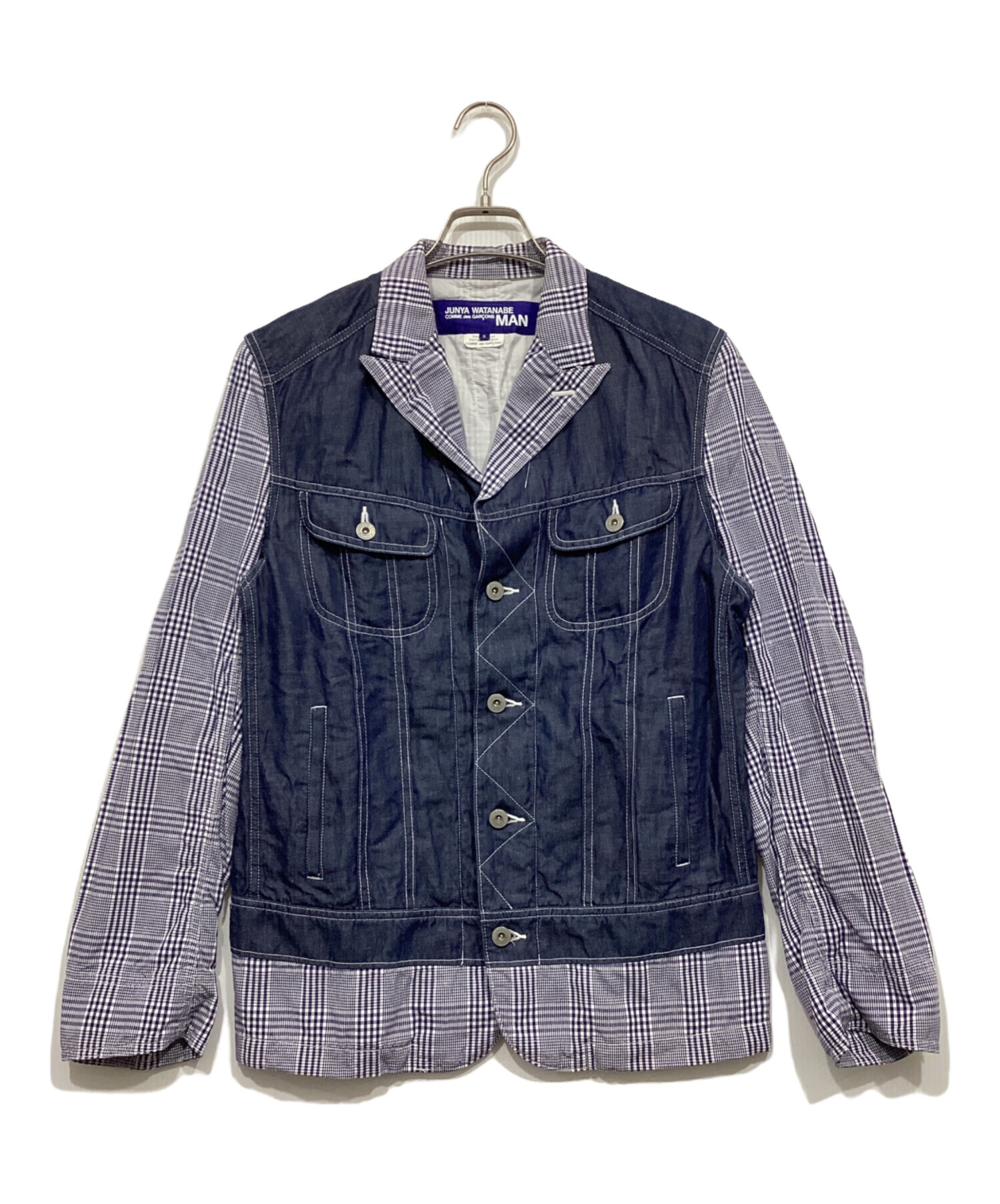 中古・古着通販】JUNYA WATANABE MAN (ジュンヤワタナベマン) Denim Paneled Jacket ネイビー  サイズ:S｜ブランド・古着通販 トレファク公式【TREFAC FASHION】スマホサイト