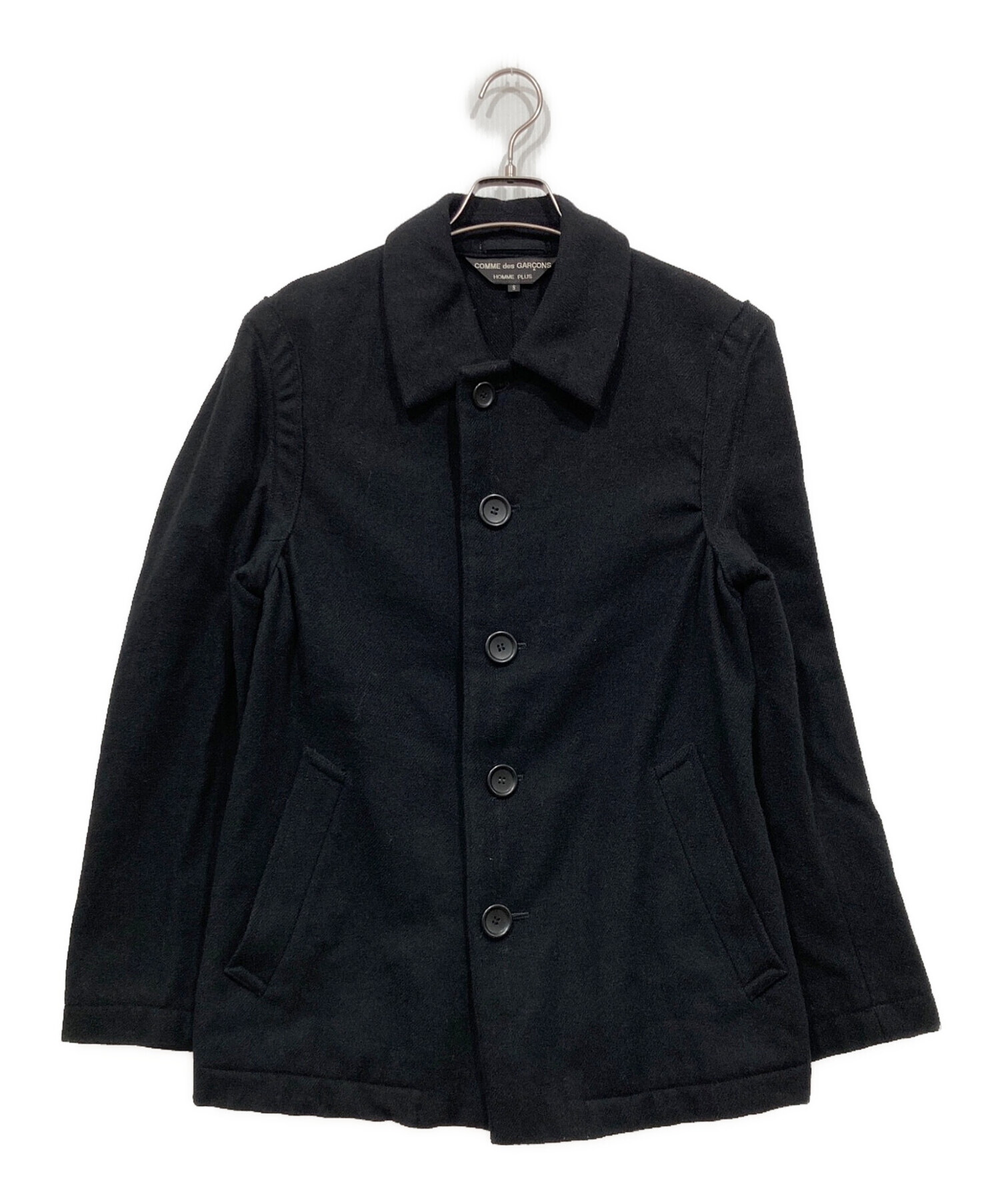 COMME des GARCONS HOMME PLUS (コムデギャルソンオムプリュス) インサイドアウトウールテーラードジャケット ブラック  サイズ:S