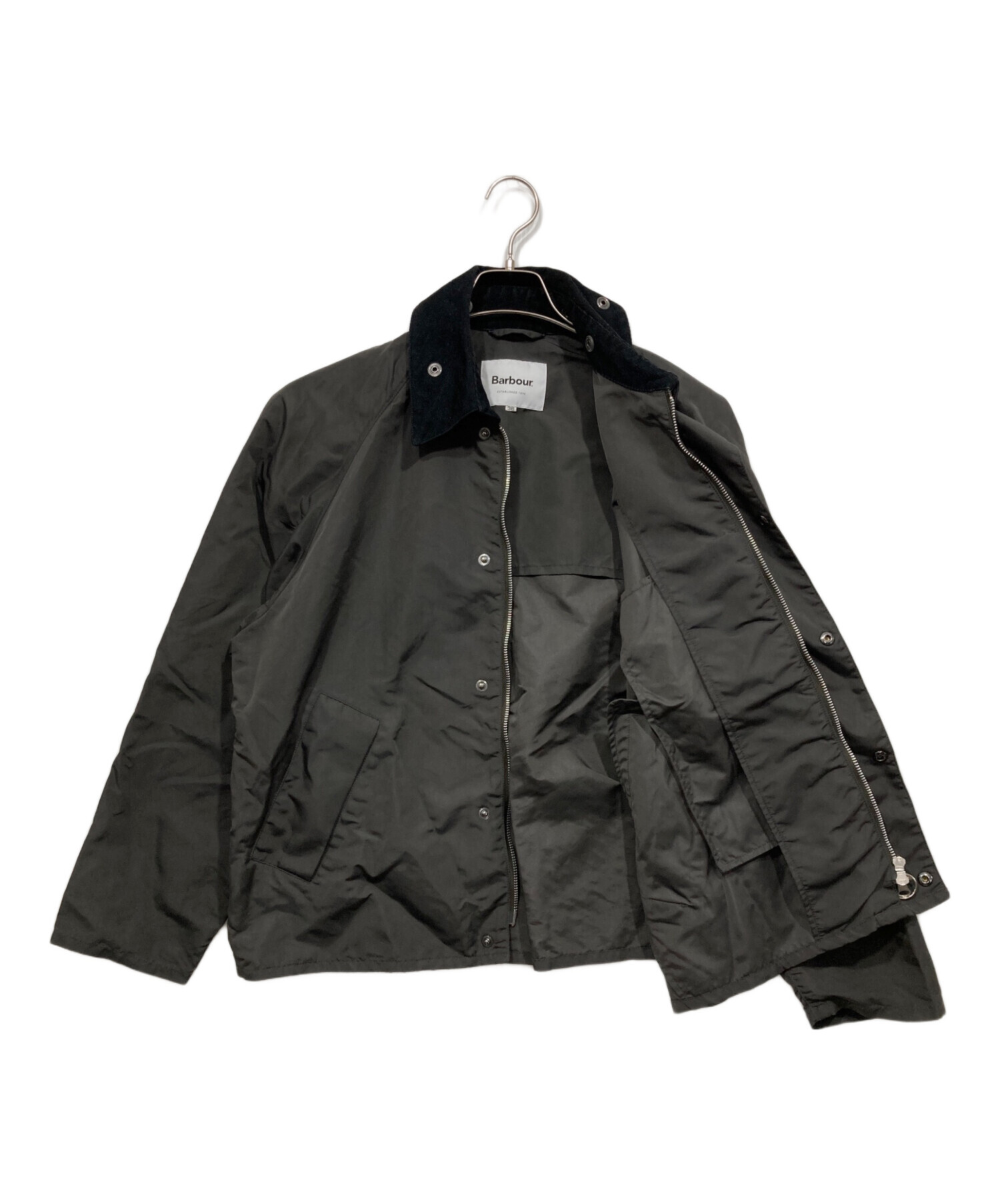 Barbour (バブアー) SHIPS (シップス) 別注 TRANSPORT ナイロンジャケット ブラック サイズ:38