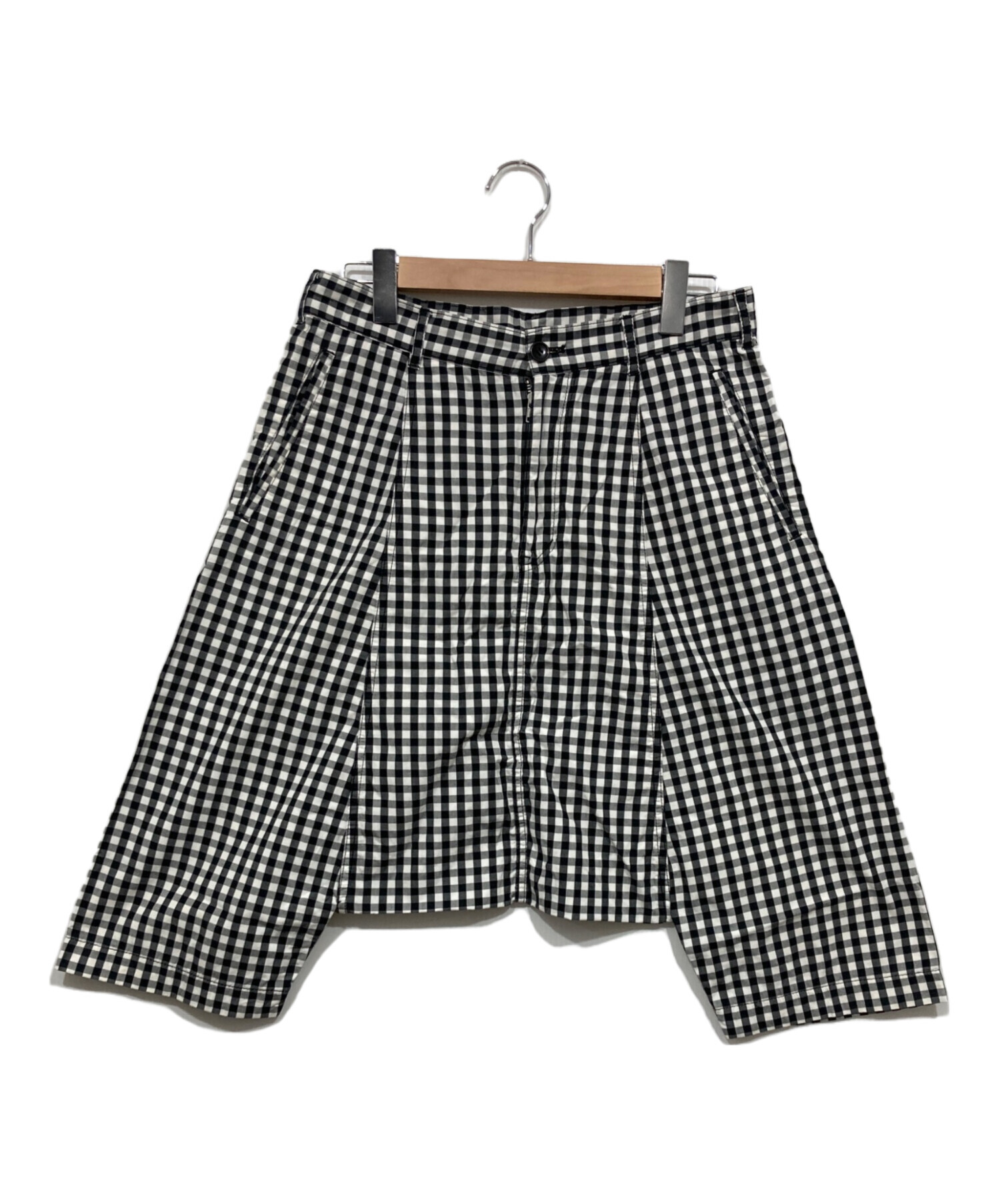 中古・古着通販】BLACK COMME des GARCONS (ブラック コムデギャルソン) ギンガムチェックサルエルパンツ ブラック×ホワイト  サイズ:S｜ブランド・古着通販 トレファク公式【TREFAC FASHION】スマホサイト