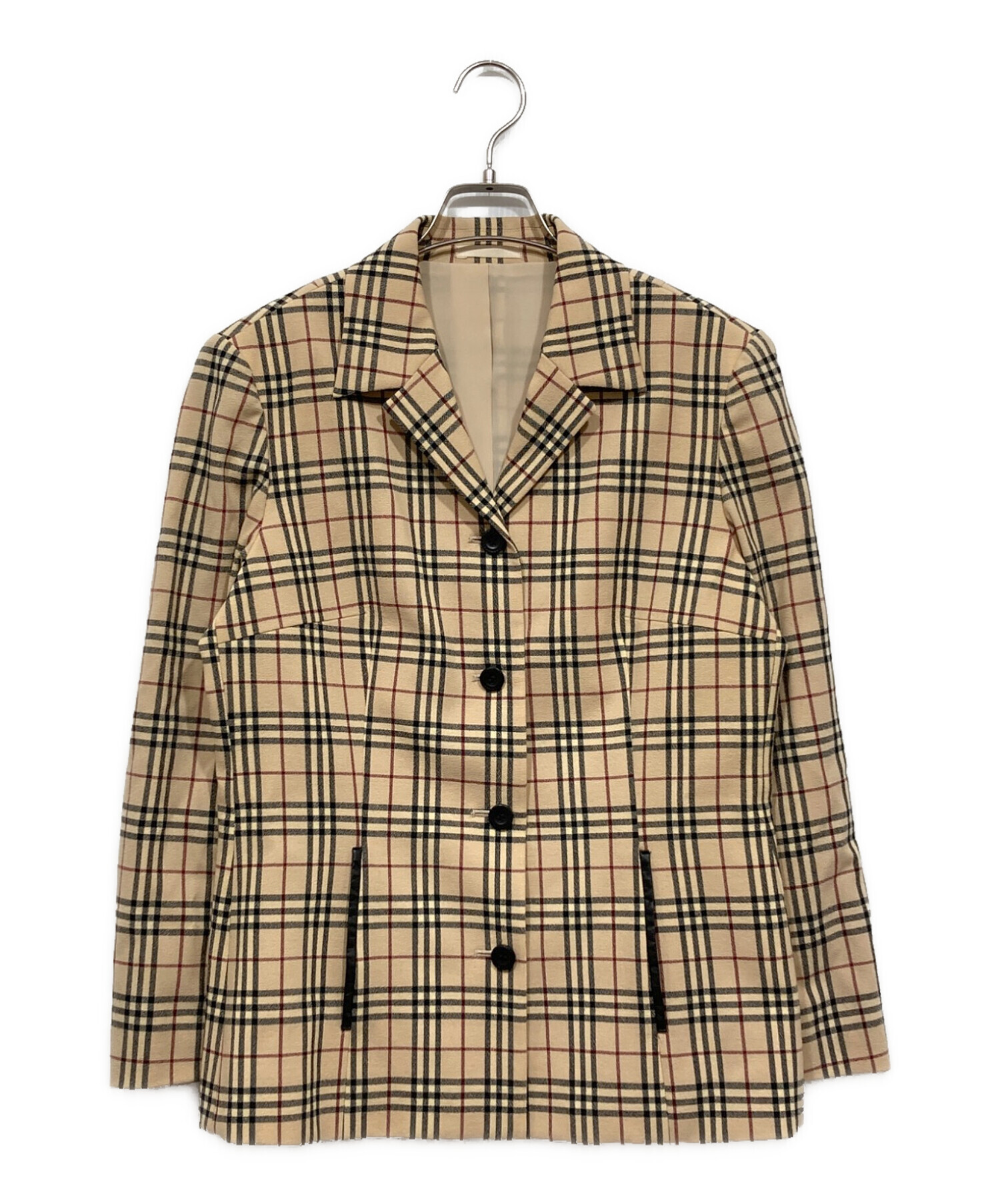 BURBERRY LONDON (バーバリーロンドン) ノヴァチェックテーラードジャケット ベージュ サイズ:SIZE 42