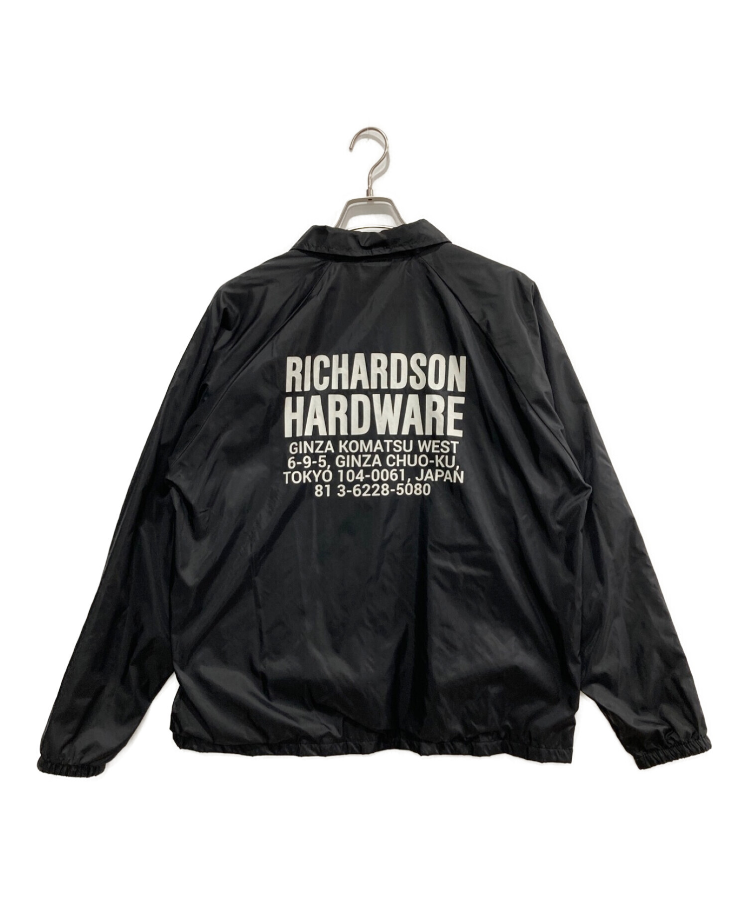 Richardson (リチャードソン) コーチジャケット ブラック サイズ:L