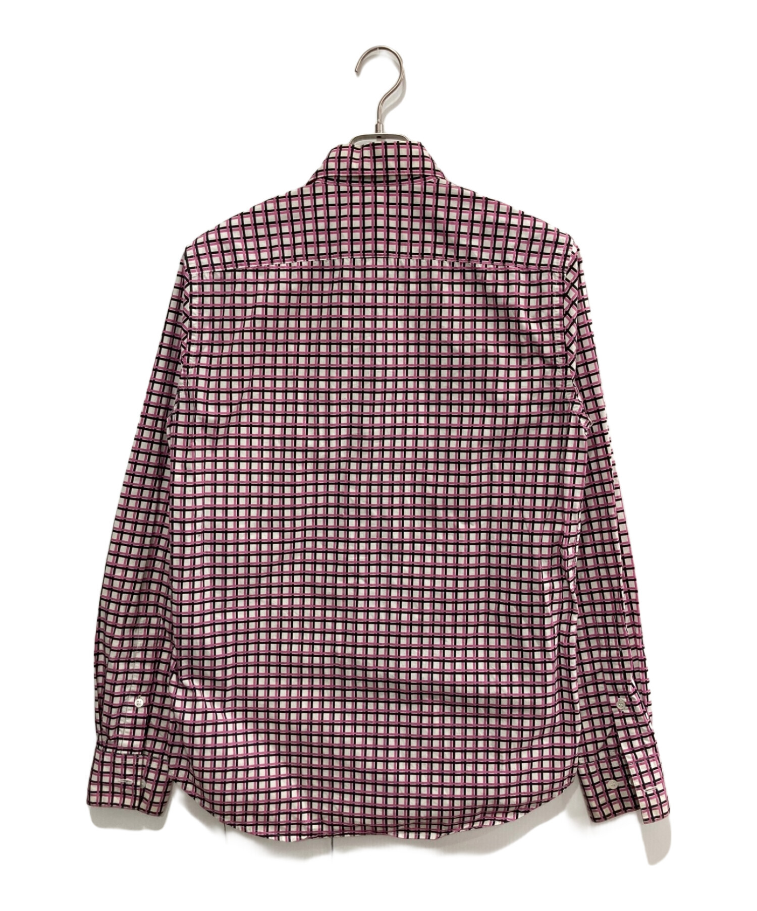 MARNI (マルニ) チェックシャツ ピンク×ホワイト サイズ:48