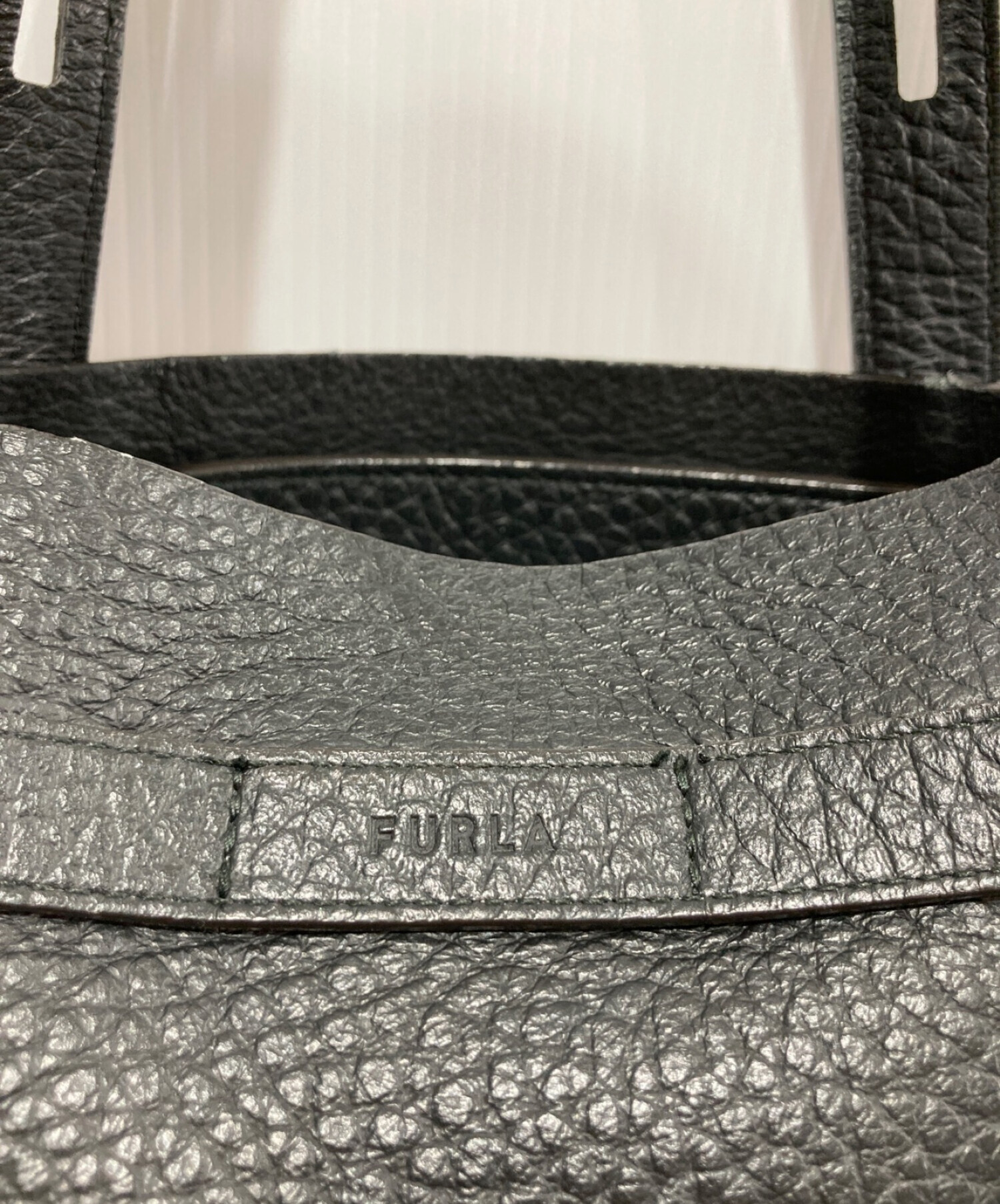 中古・古着通販】FURLA (フルラ) レザートートバッグ ブラック