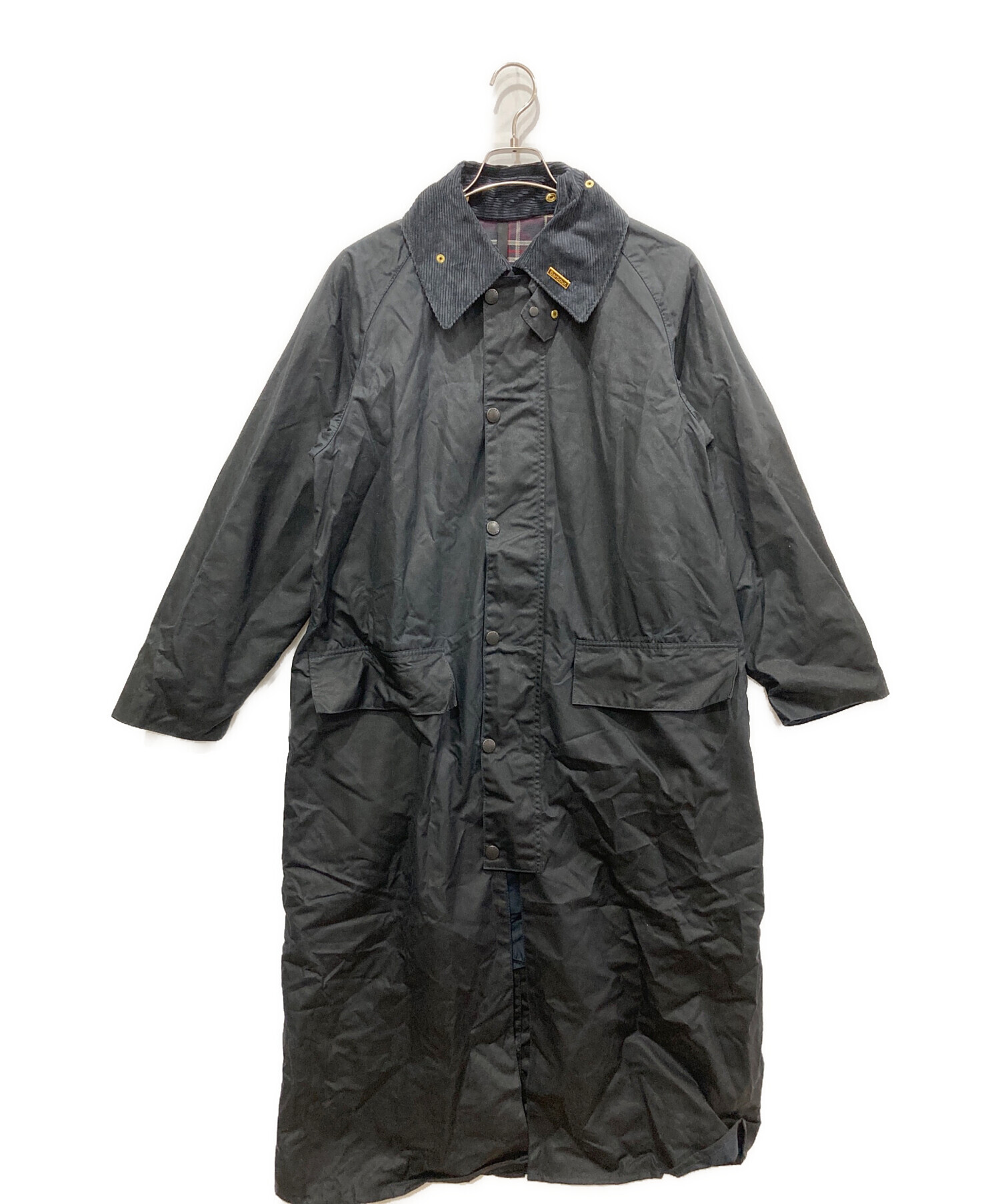 Barbour (バブアー) 裏地チェックコートコート ネイビー サイズ:C38