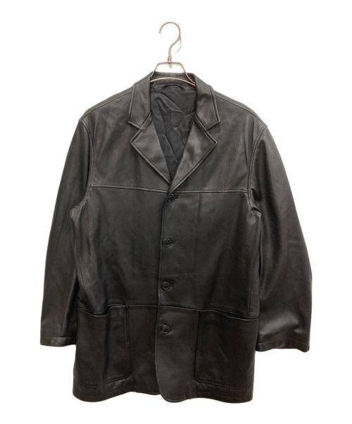 中古・古着通販】ERMENEGILDO ZEGNA (エルメネジルド・ゼニア) レザーコート ブラック サイズ:M｜ブランド・古着通販  トレファク公式【TREFAC FASHION】スマホサイト