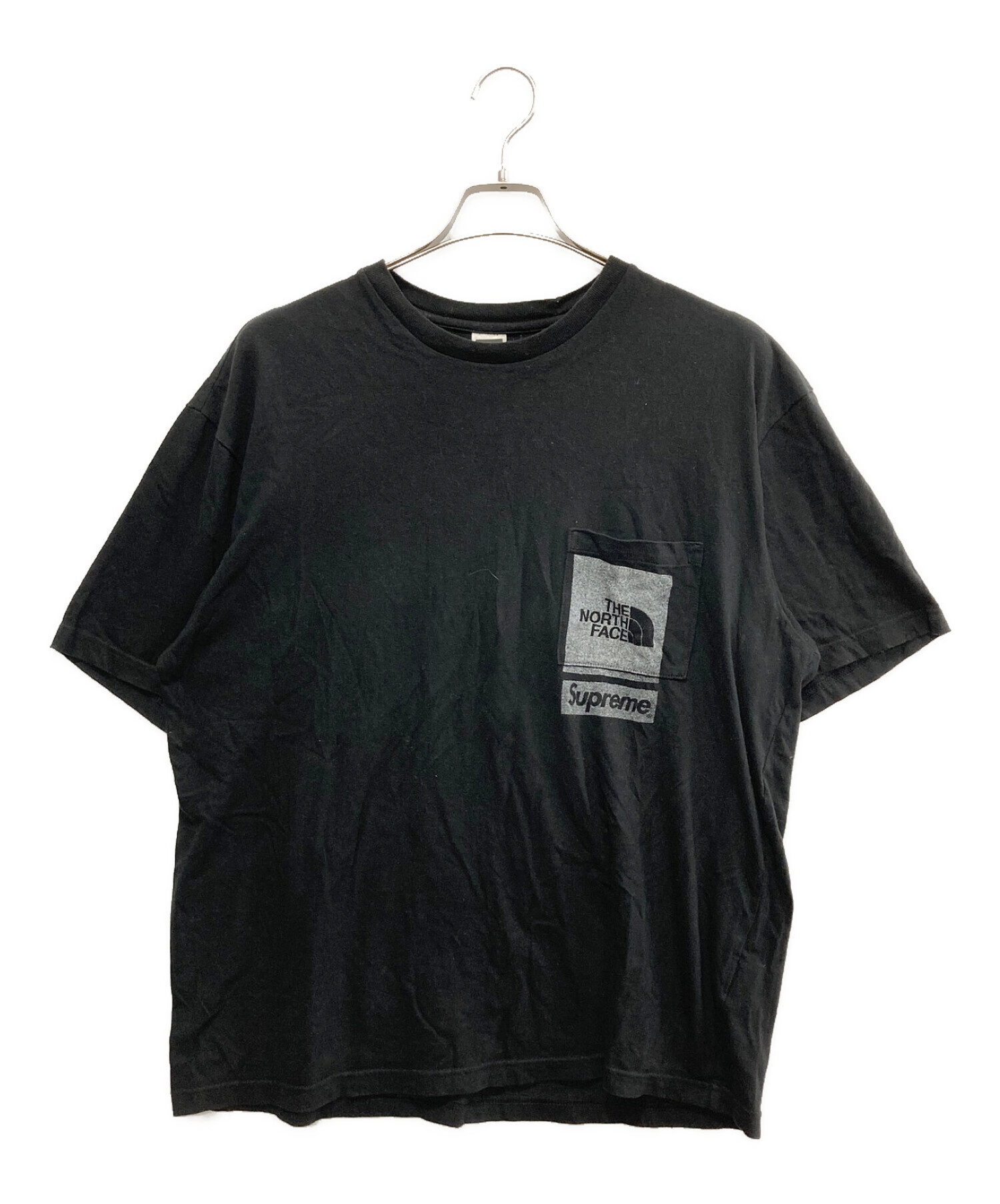 THE NORTH FACE (ザ ノース フェイス) SUPREME (シュプリーム) 23SS Printed Pocket Tee ブラック  サイズ:M