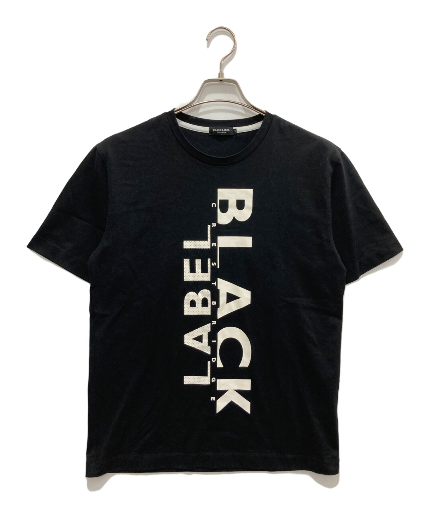 BLACK LABEL CRESTBRIDGE (ブラックレーベル クレストブリッジ) ロゴTシャツ ブラック サイズ:M