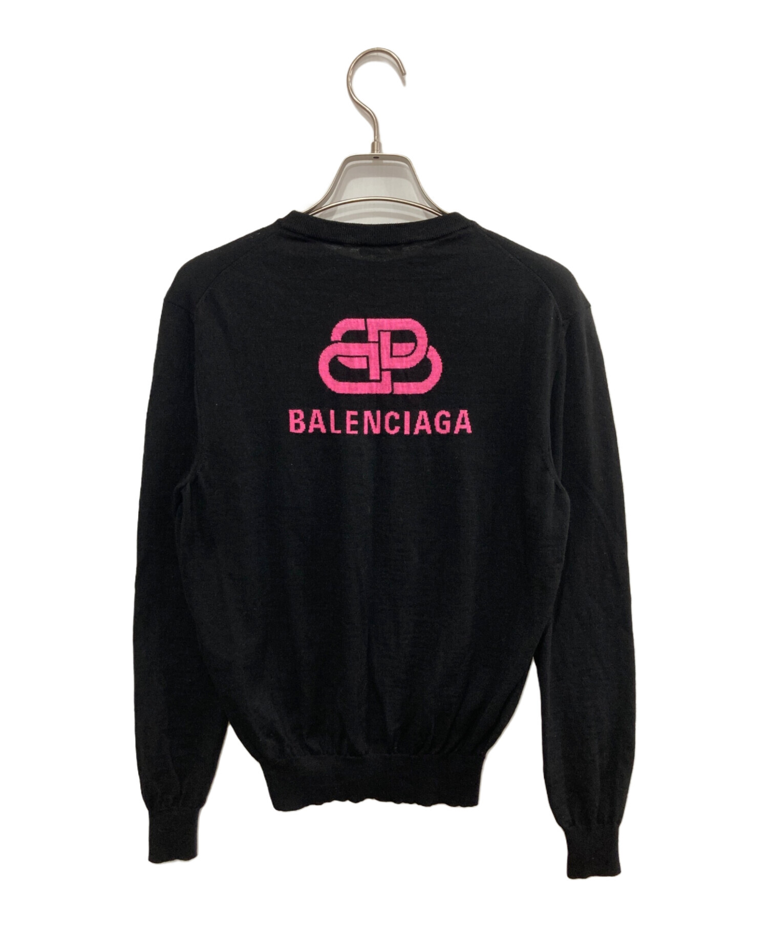 BALENCIAGA (バレンシアガ) バックロゴニット ブラック サイズ:XS