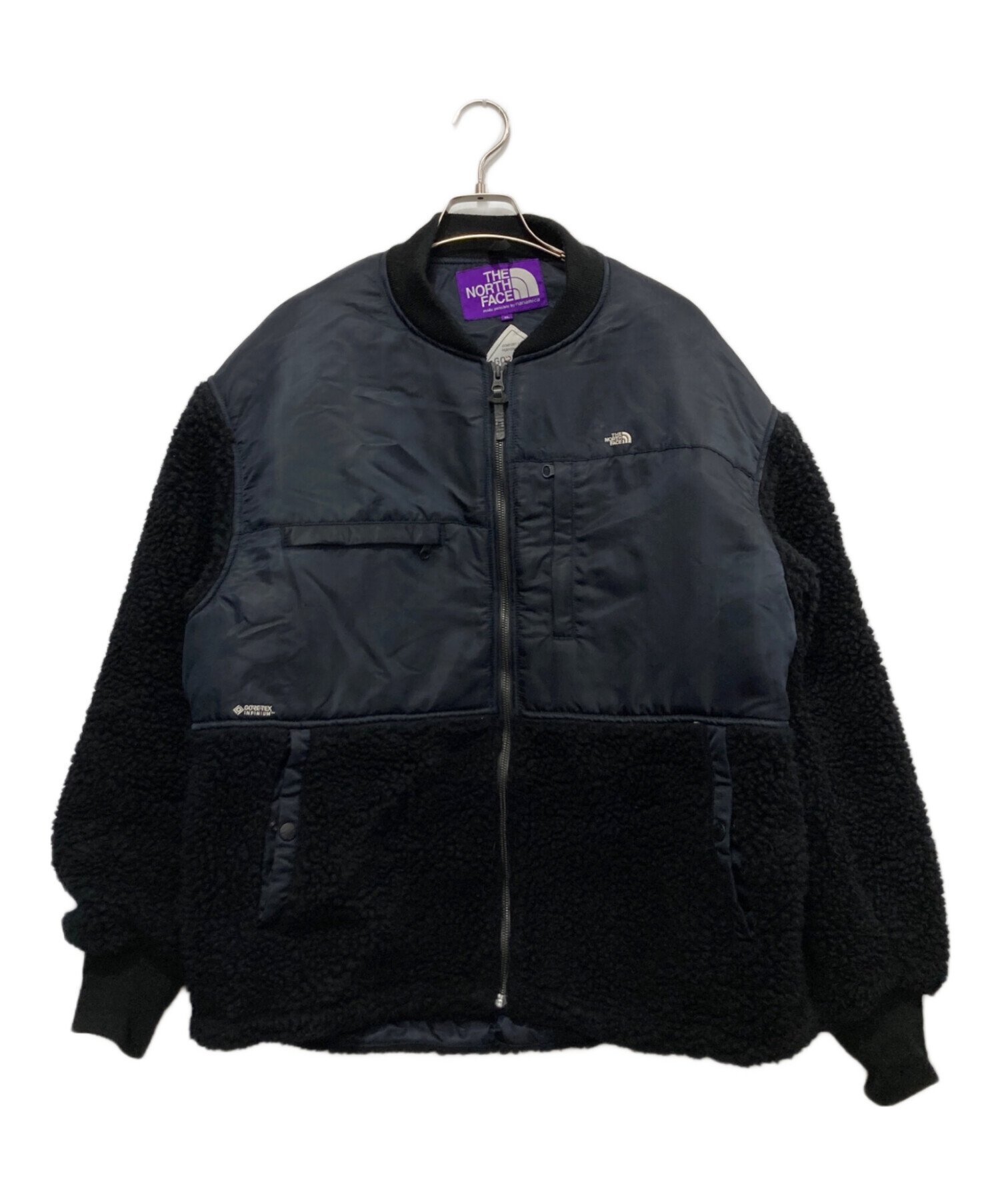 THE NORTHFACE PURPLELABEL (ザ・ノースフェイス パープルレーベル) 別注Wool Boa Fleece Denali  Jacket/ウールボアフリースデナリジャケット ブラック サイズ:XL