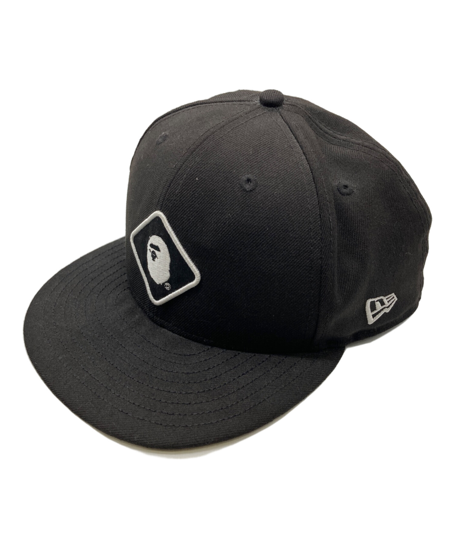 New Era (ニューエラ) F.C.R.B. (エフシーアールビー) A BATHING APE (アベイシングエイプ) トリプルコラボキャップ  ブラック サイズ:9FIFTY