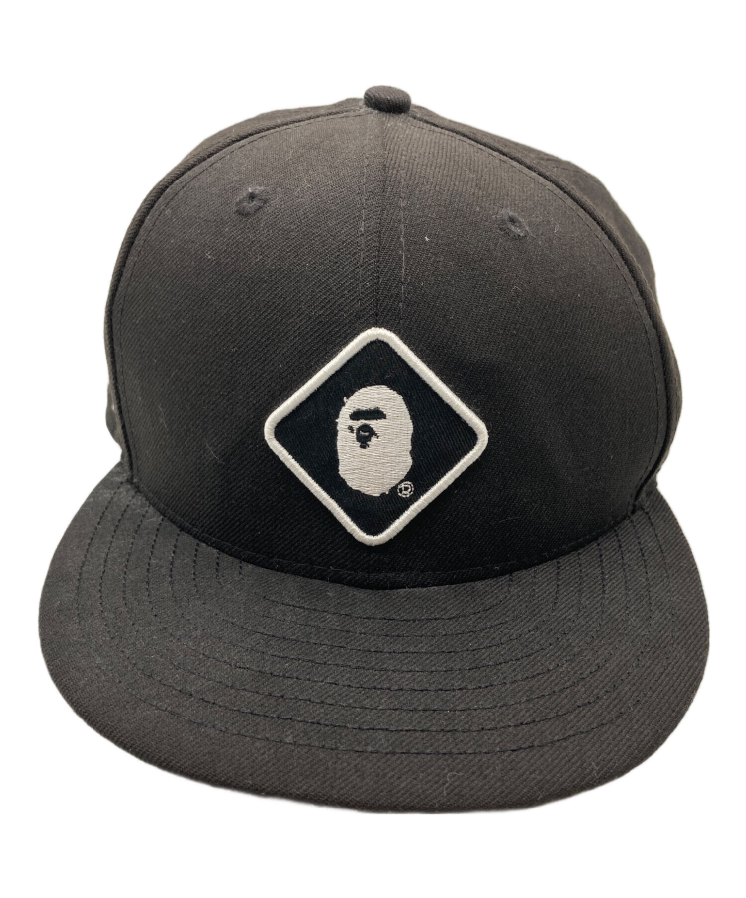 New Era (ニューエラ) F.C.R.B. (エフシーアールビー) A BATHING APE (アベイシングエイプ) トリプルコラボキャップ  ブラック サイズ:9FIFTY