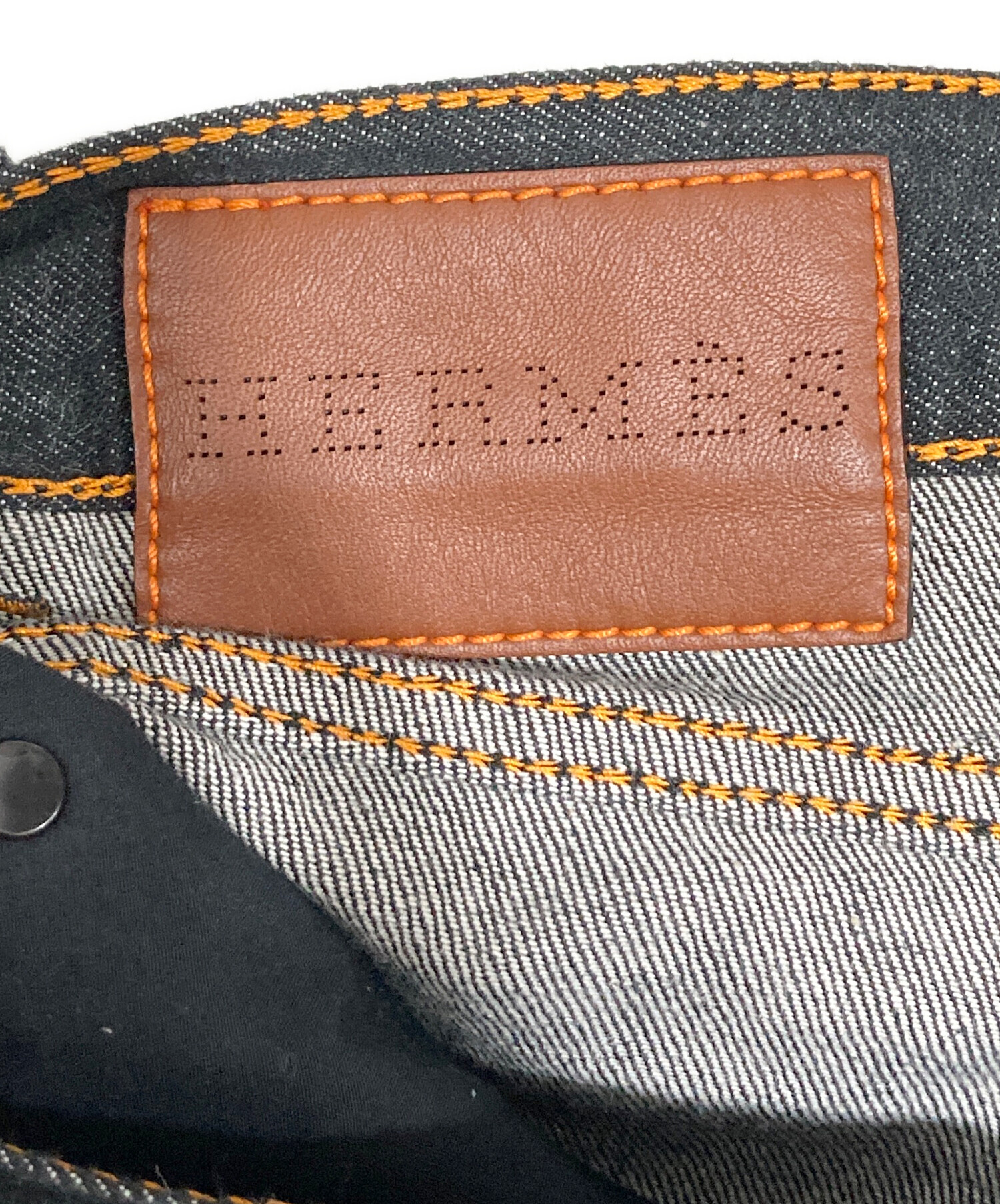 HERMES (エルメス) セリエボタンセルビッチデニム インディゴ サイズ:42