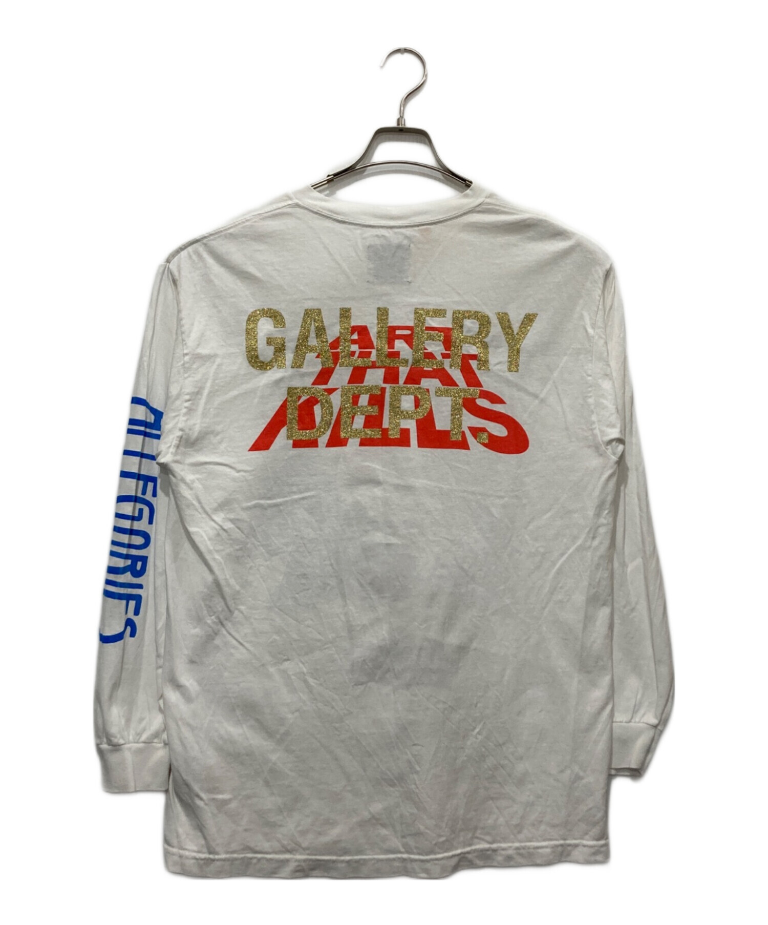 中古・古着通販】GALLERY DEPT (ギャラリー デプト) メルシー アリガリロングスリーブTシャツ/USA製 ホワイト  サイズ:M｜ブランド・古着通販 トレファク公式【TREFAC FASHION】スマホサイト