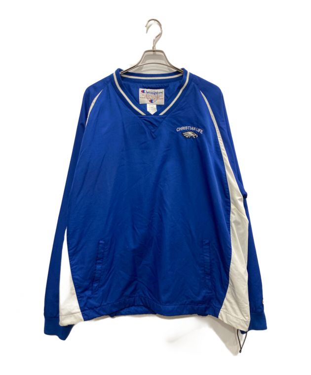 中古・古着通販】Champion (チャンピオン) Vネックナイロンプルオーバー ブルー サイズ:XL｜ブランド・古着通販  トレファク公式【TREFAC FASHION】スマホサイト