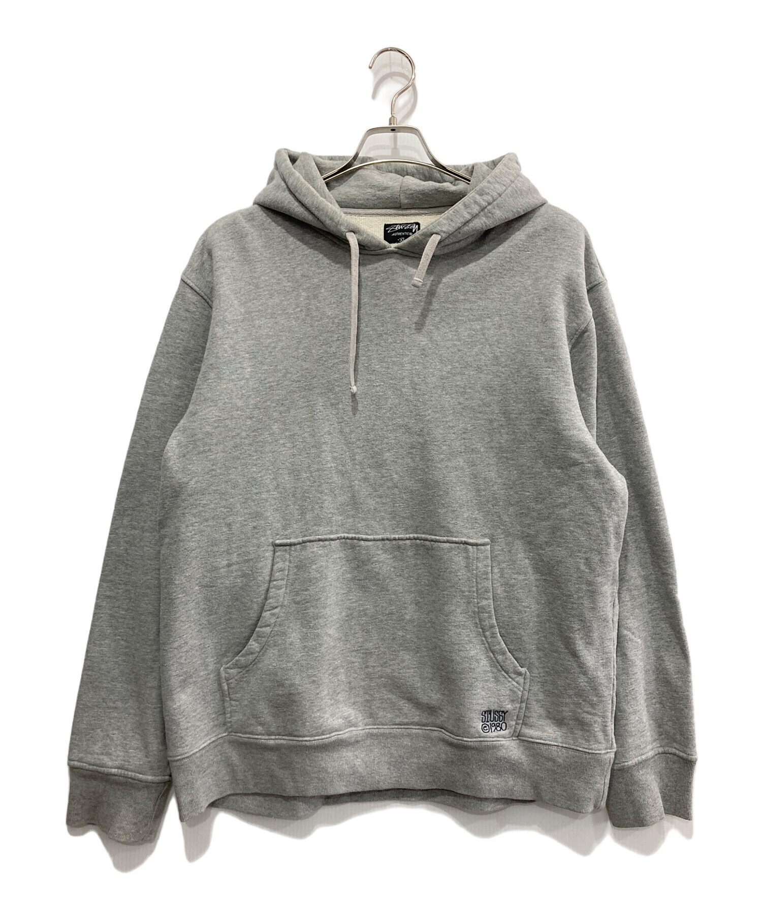 stussy (ステューシー) プルオーバーパーカー グレー サイズ:XL