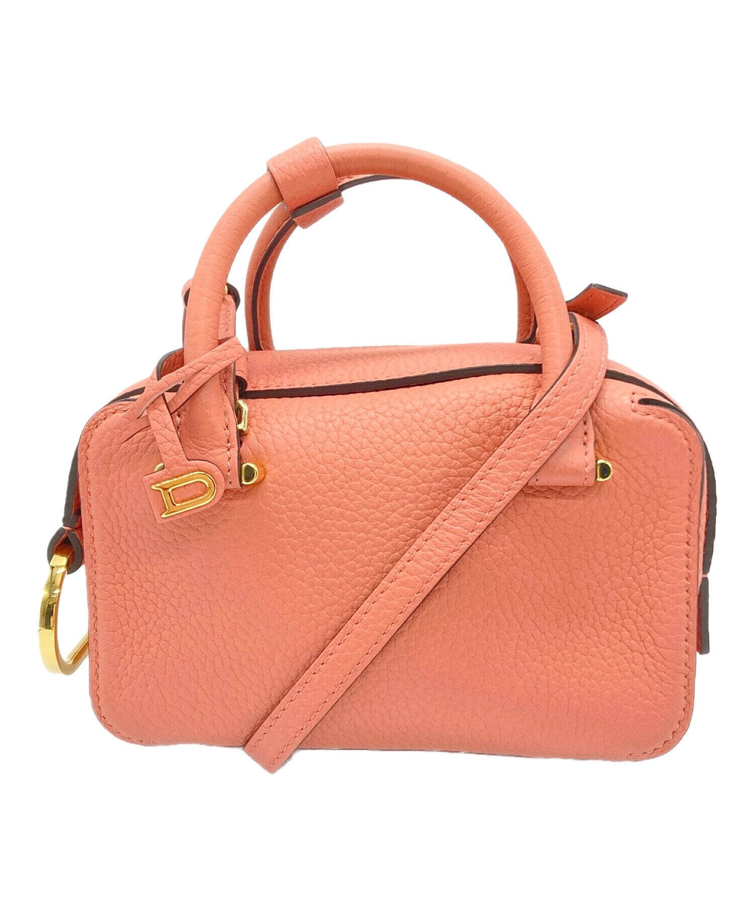 DELVAUX (デルヴォー) Cool Box Nano Taurillon Soft クールボックス ナノ ピンク サイズ: