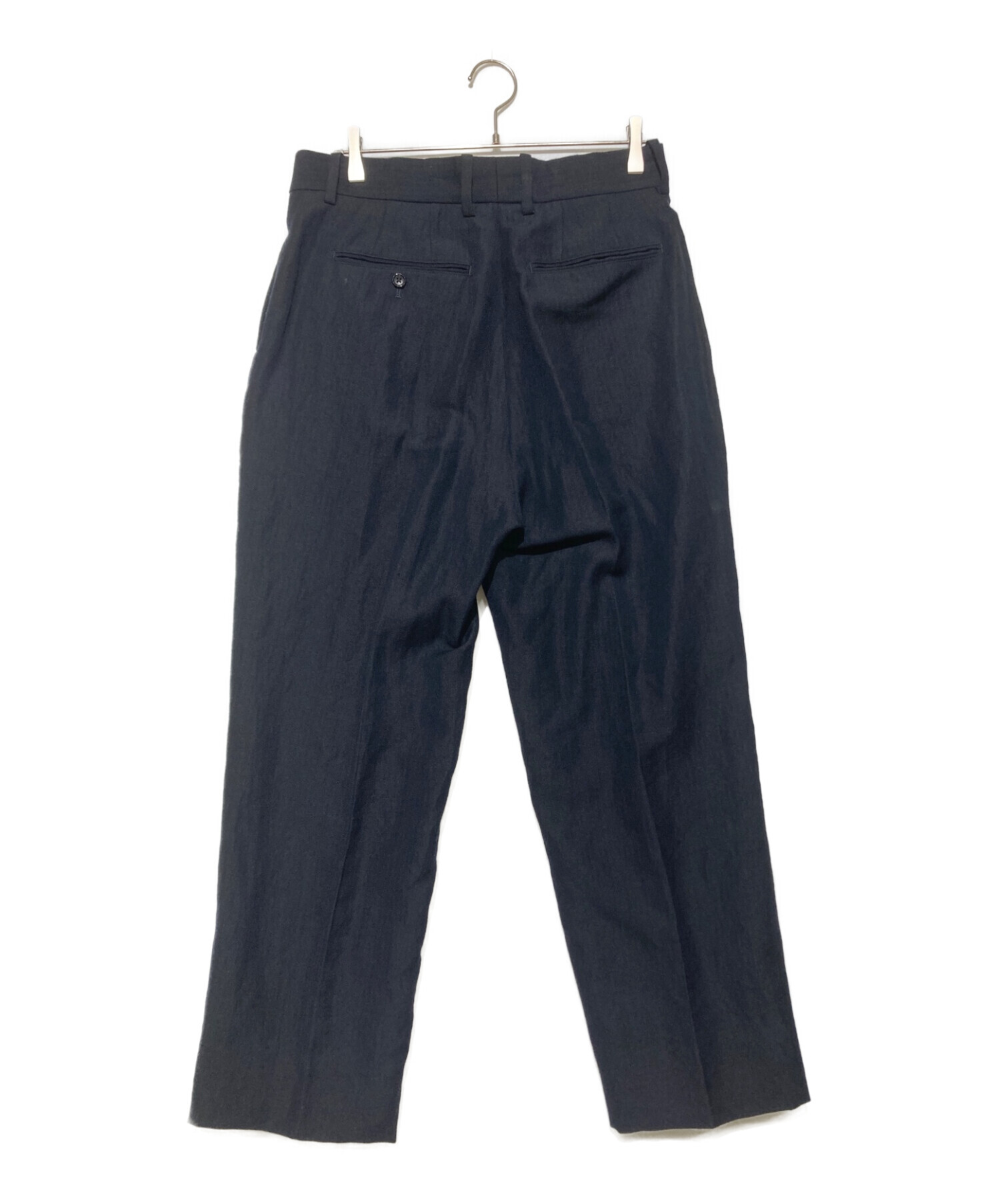 A.PRESSE (アプレッセ) Wide Tapered Trousers ネイビー サイズ:2