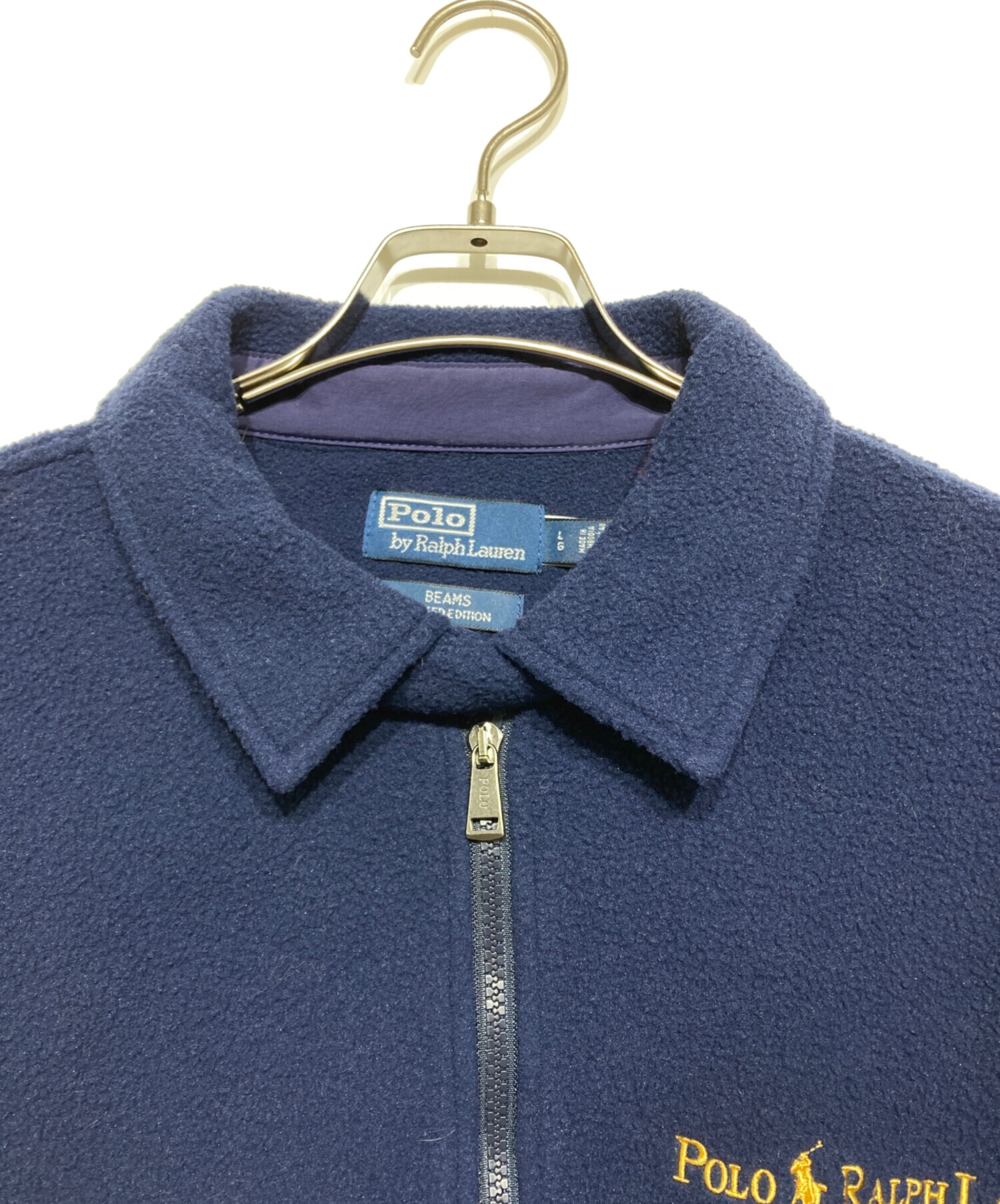 BEAMS (ビームス) POLO RALPH LAUREN (ポロ・ラルフローレン) BEAMS別注フリースジャケット ネイビー サイズ:L