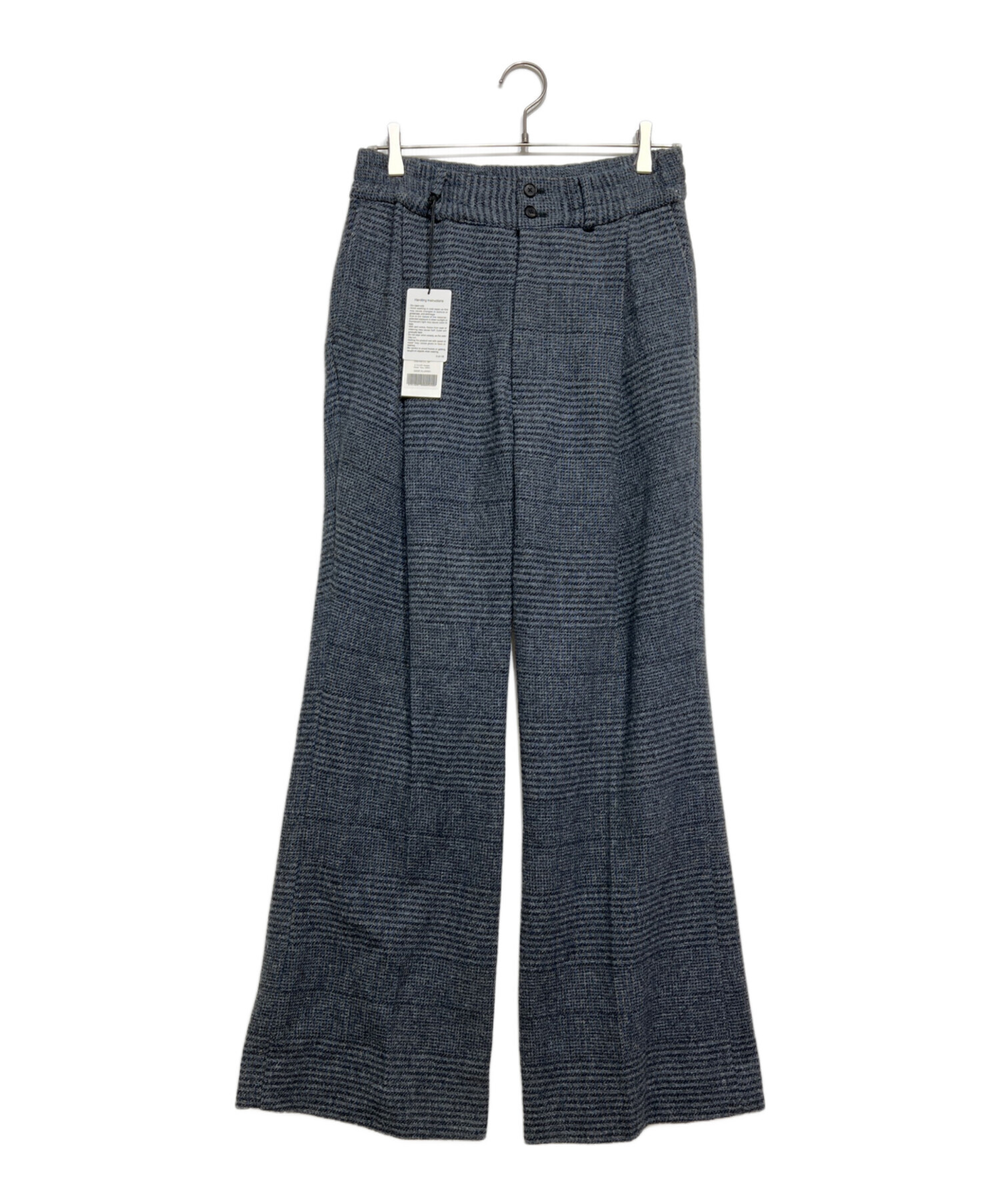 SUBLATIONS (サブレーションズ) HEAVY WOOL GABARDINE FLARE EASY TROUSERS グレー サイズ:１  未使用品