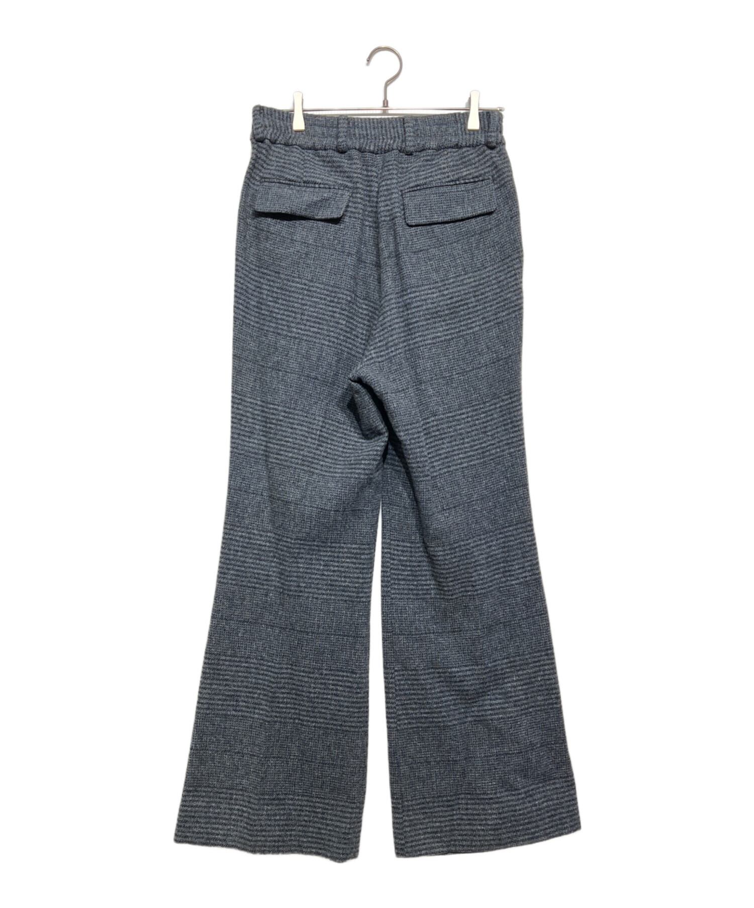 SUBLATIONS (サブレーションズ) HEAVY WOOL GABARDINE FLARE EASY TROUSERS グレー サイズ:１  未使用品