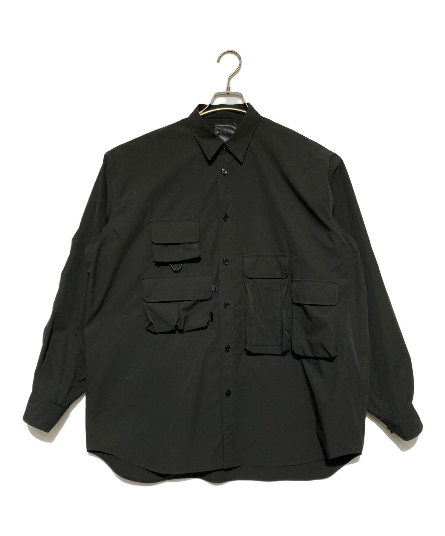 カラー黒Lサイズ！DAIWA PIER39 マルチポケットイージーシャツ
