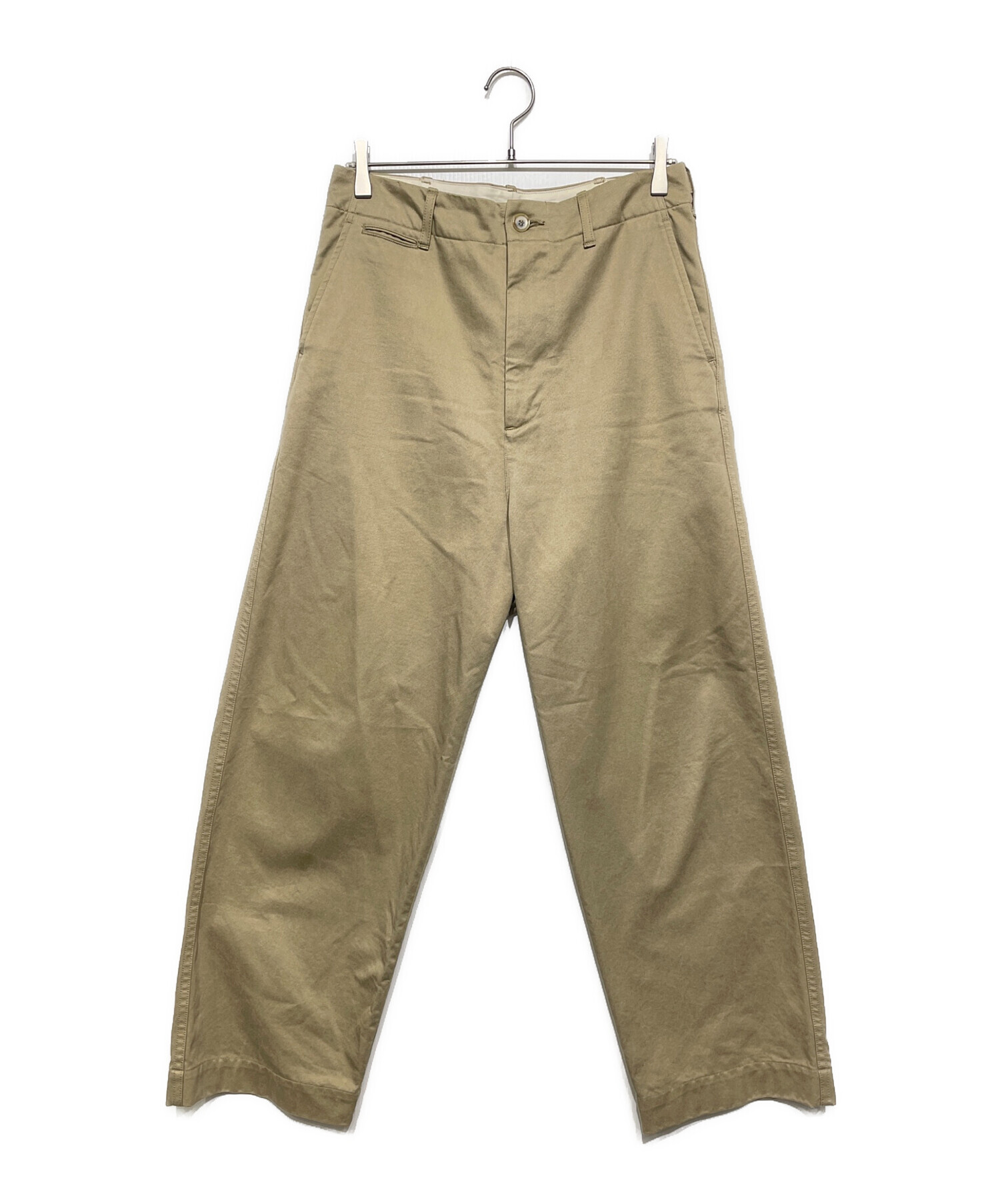 中古・古着通販】AURALEE (オーラリー) WASHED FINX CHINO WIDE PANTS ベージュ サイズ:3｜ブランド・古着通販  トレファク公式【TREFAC FASHION】スマホサイト