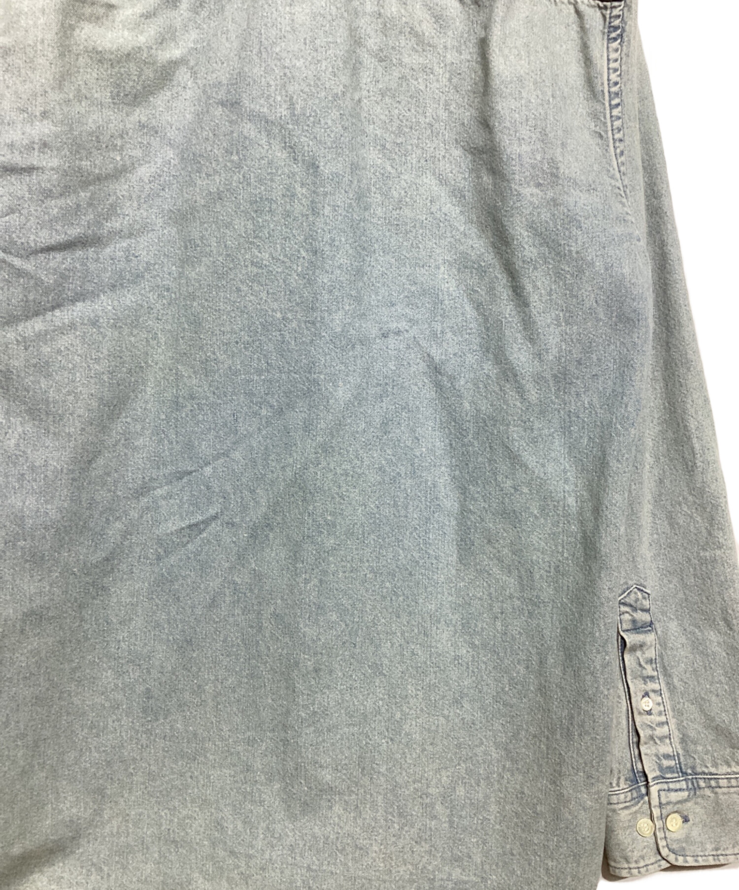 中古・古着通販】BALENCIAGA (バレンシアガ) 19SS Back Logo Denim Shirt インディゴ サイズ:37｜ブランド・古着通販  トレファク公式【TREFAC FASHION】スマホサイト