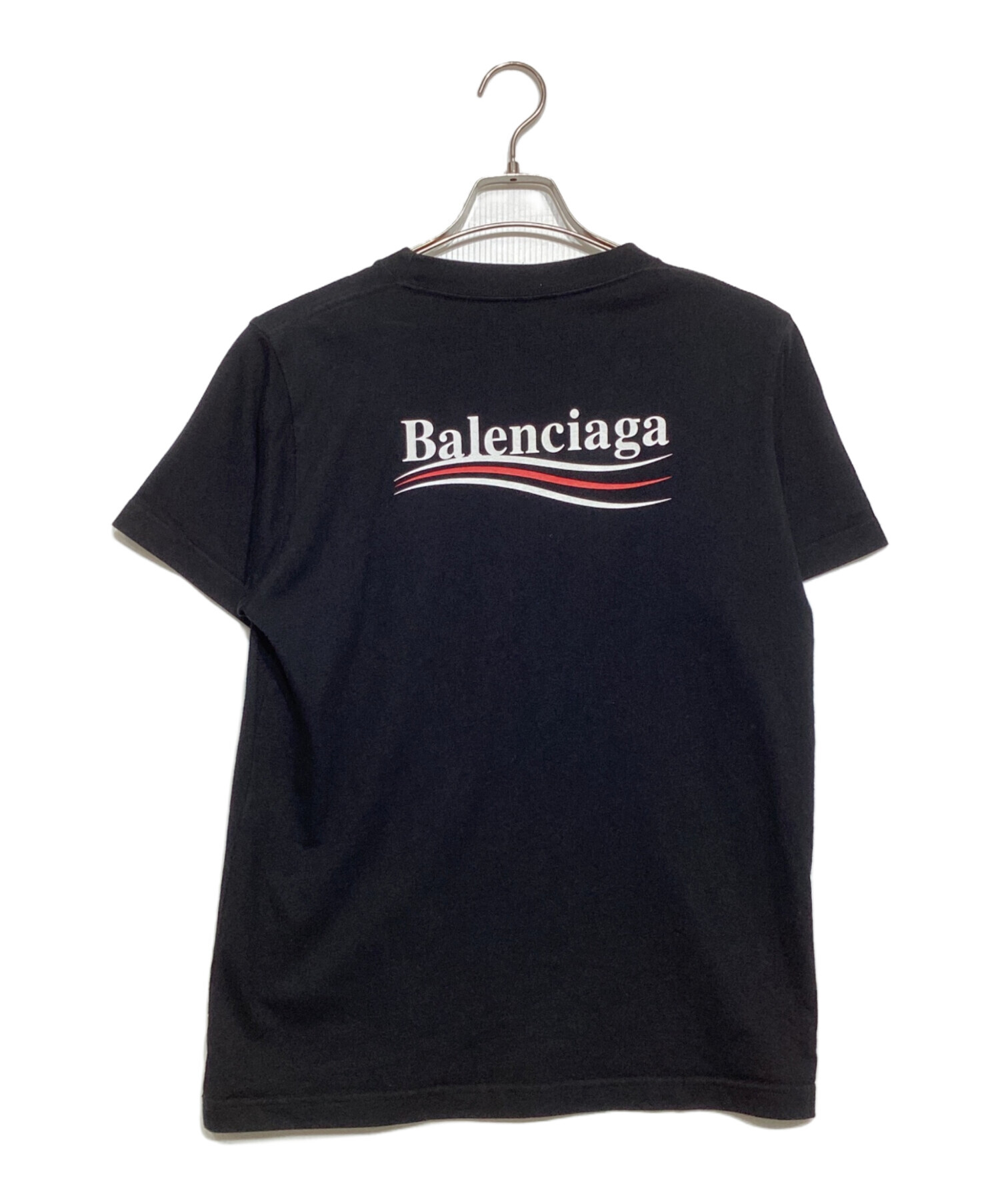 中古・古着通販】BALENCIAGA (バレンシアガ) キャンペーンロゴ Tシャツ ブラック サイズ:M｜ブランド・古着通販  トレファク公式【TREFAC FASHION】スマホサイト