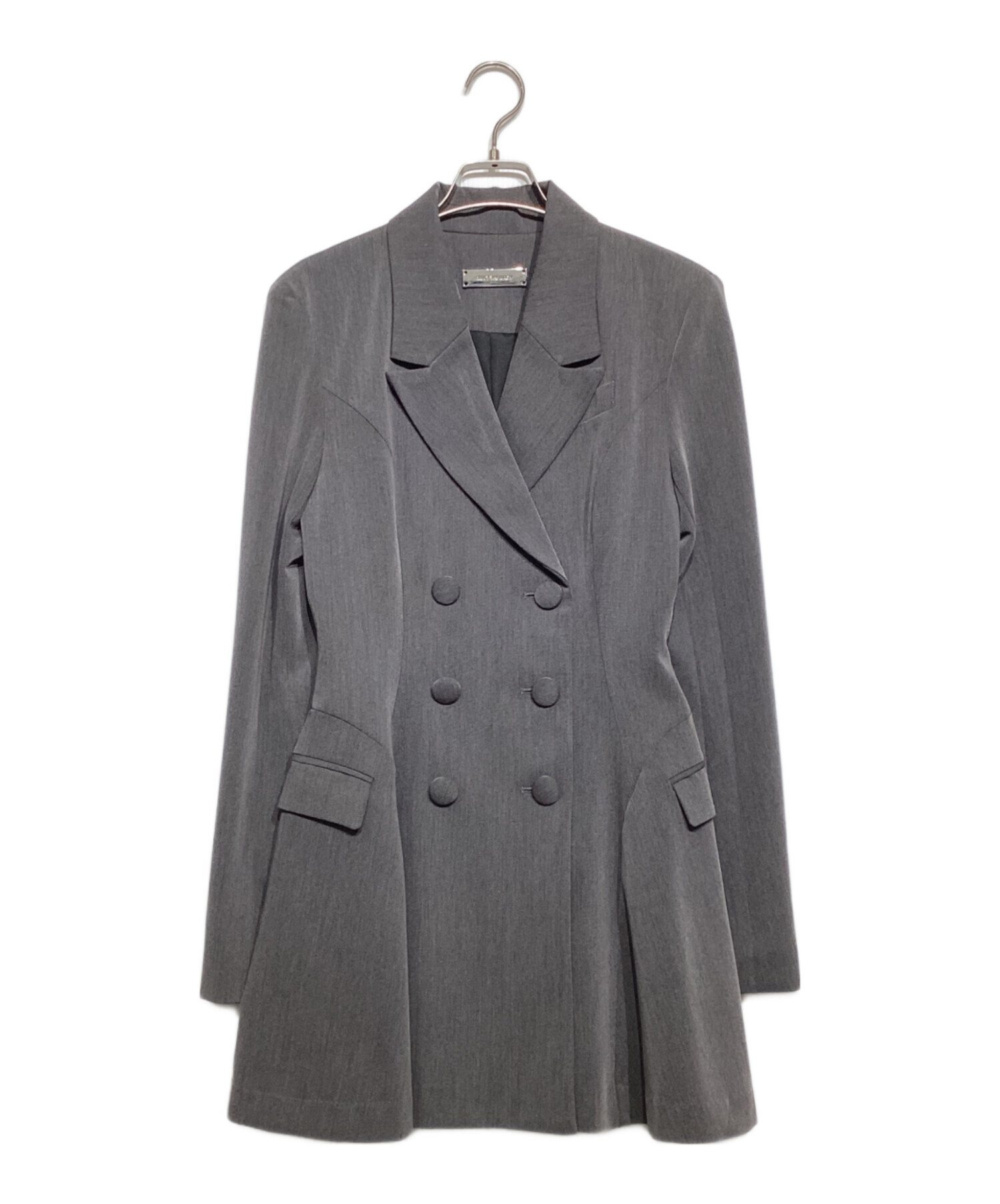 melt the lady (メルトザレディ) thick belt jacket onepiece グレー サイズ:FREE 未使用品