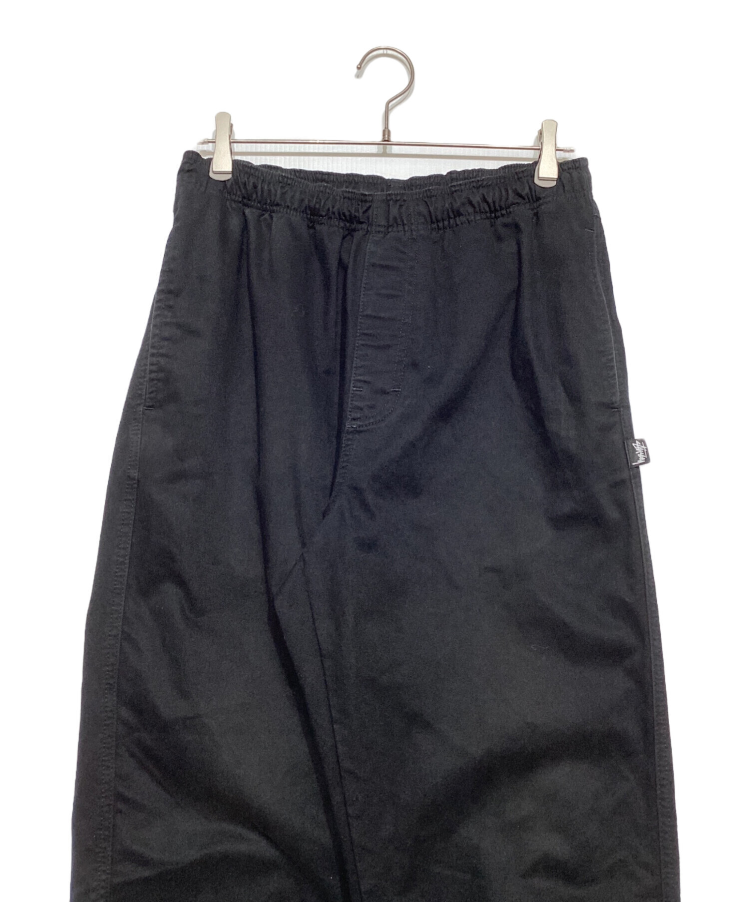 中古・古着通販】stussy (ステューシー) BRUSHED BEACH PANT ブラック サイズ:M｜ブランド・古着通販  トレファク公式【TREFAC FASHION】スマホサイト