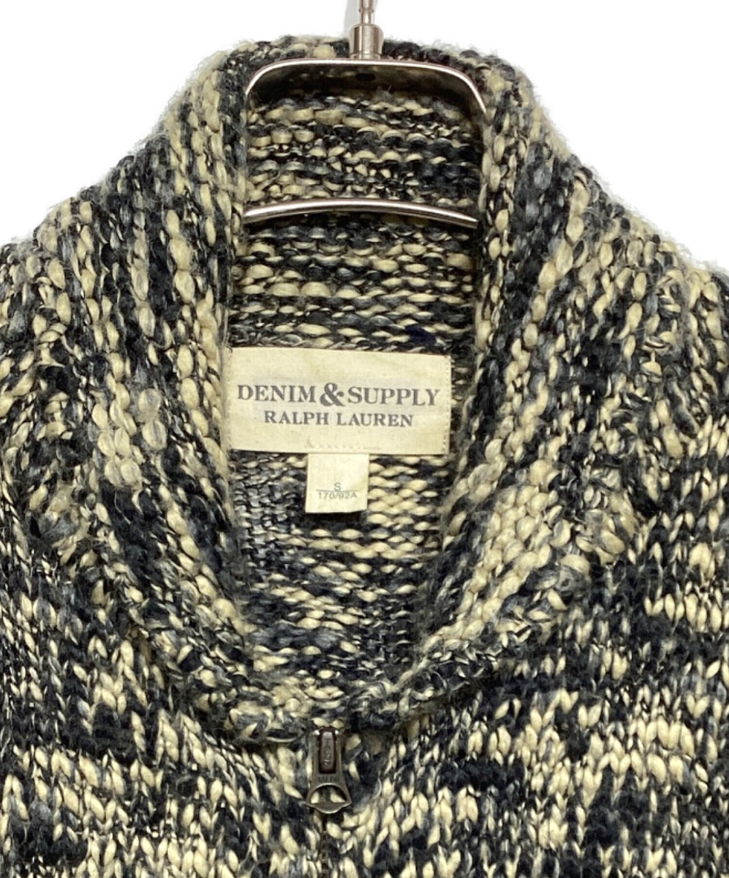 中古・古着通販】Denim & Supply Ralph Lauren (デニム＆サプライ ラルフローレン) カウチンニットカーディガン ベージュ  サイズ:S｜ブランド・古着通販 トレファク公式【TREFAC FASHION】スマホサイト