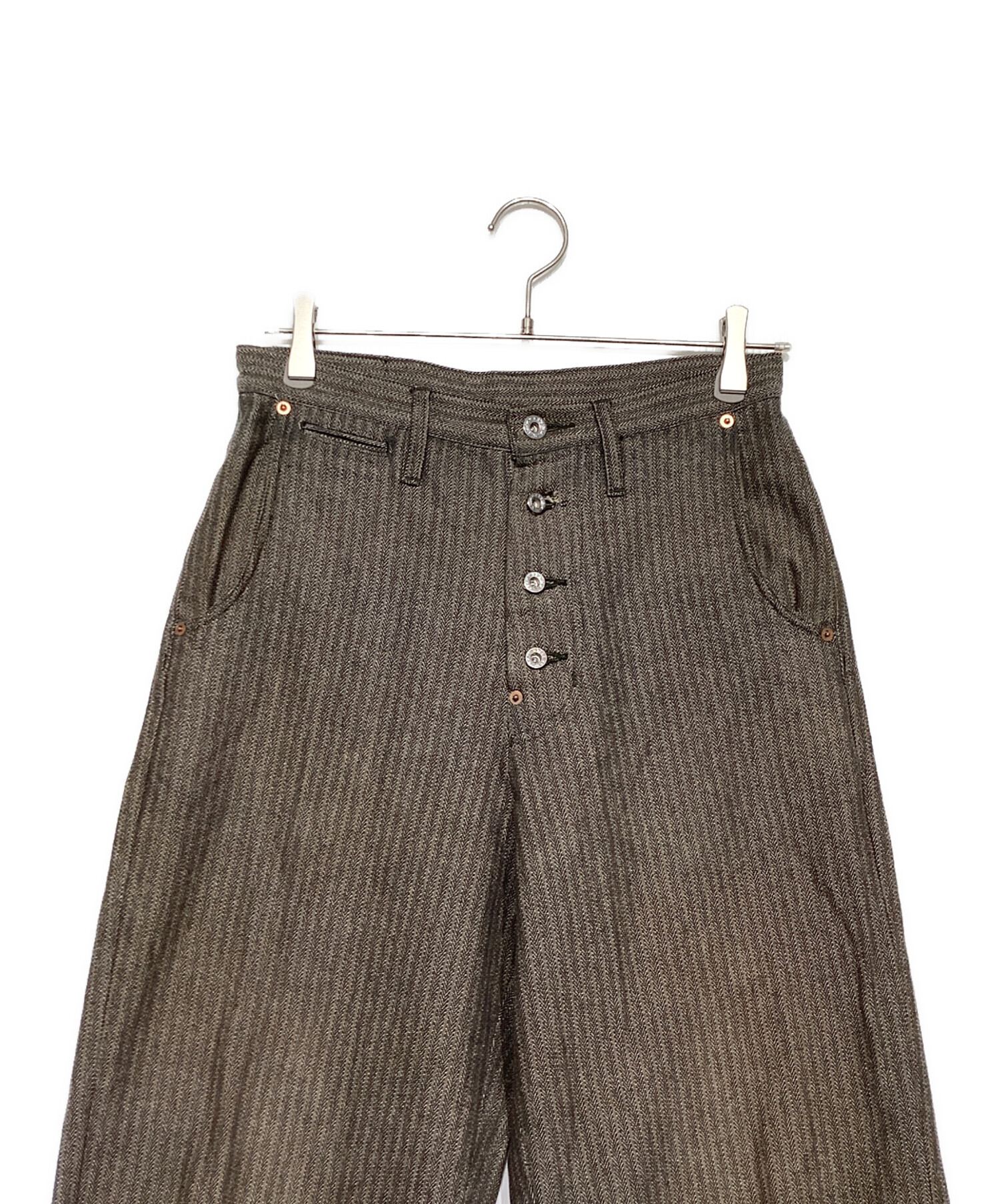 中古・古着通販】SUGARHILL (シュガーヒル) Herringbone Wide Trousers ブラウン サイズ:30｜ブランド・古着通販  トレファク公式【TREFAC FASHION】スマホサイト