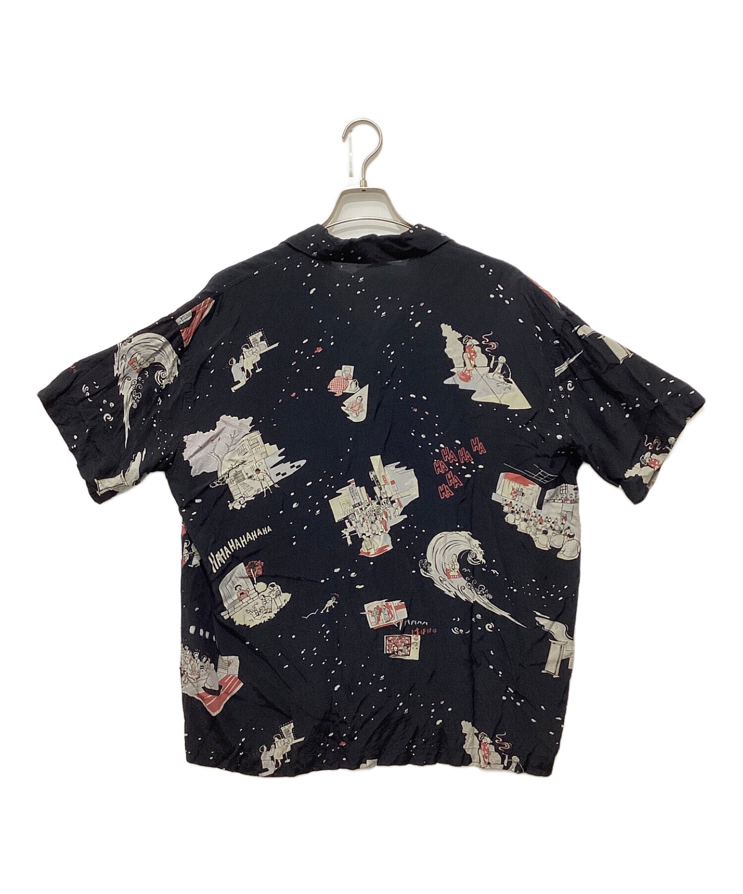 Porter Classic (ポータークラシック) SHOWFOLK ALOHASHIRT ショーフォークアロハシャツ ブラック サイズ:S