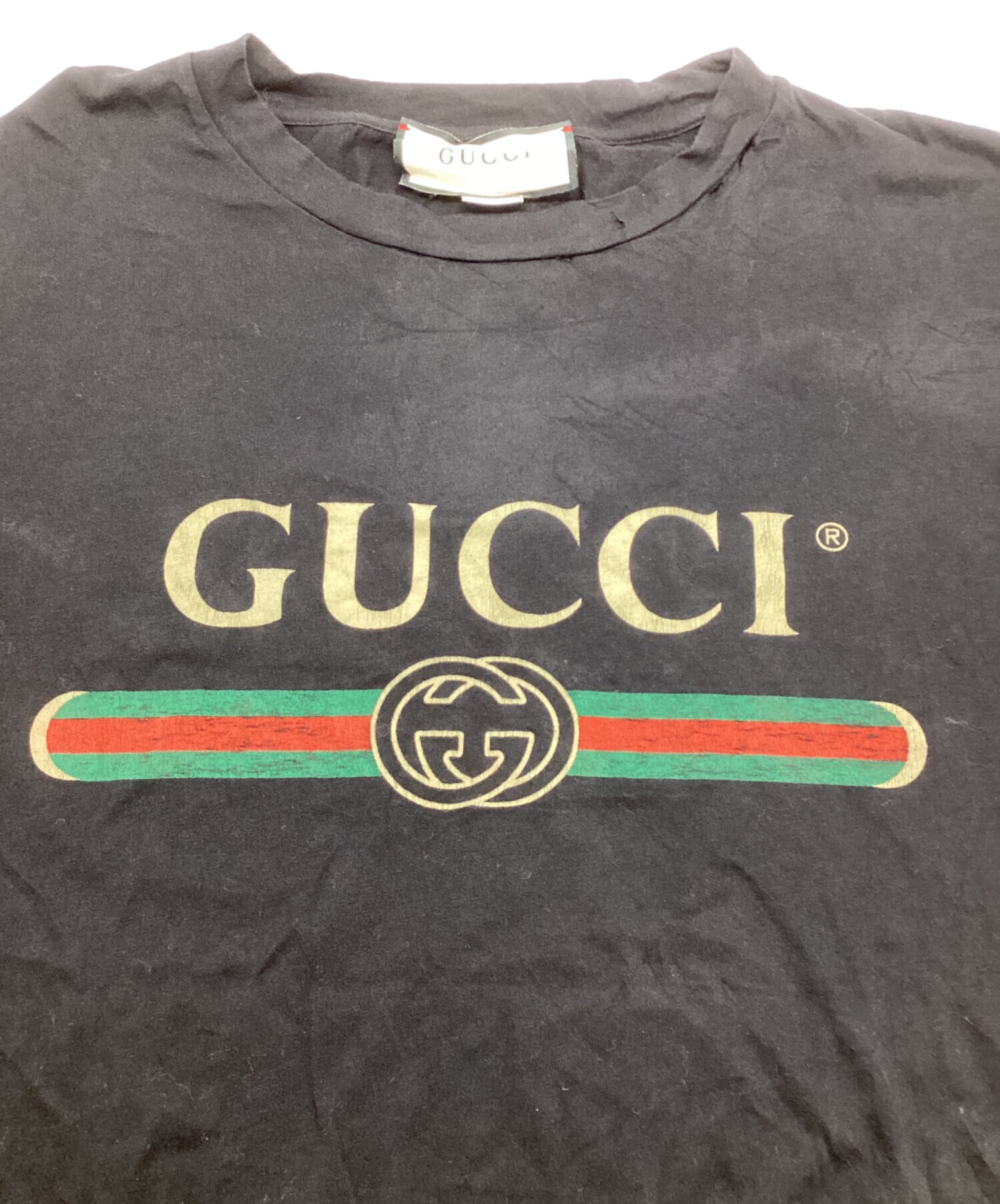 中古・古着通販】GUCCI (グッチ) Tシャツ ブラック サイズ:XS｜ブランド・古着通販 トレファク公式【TREFAC FASHION】スマホサイト