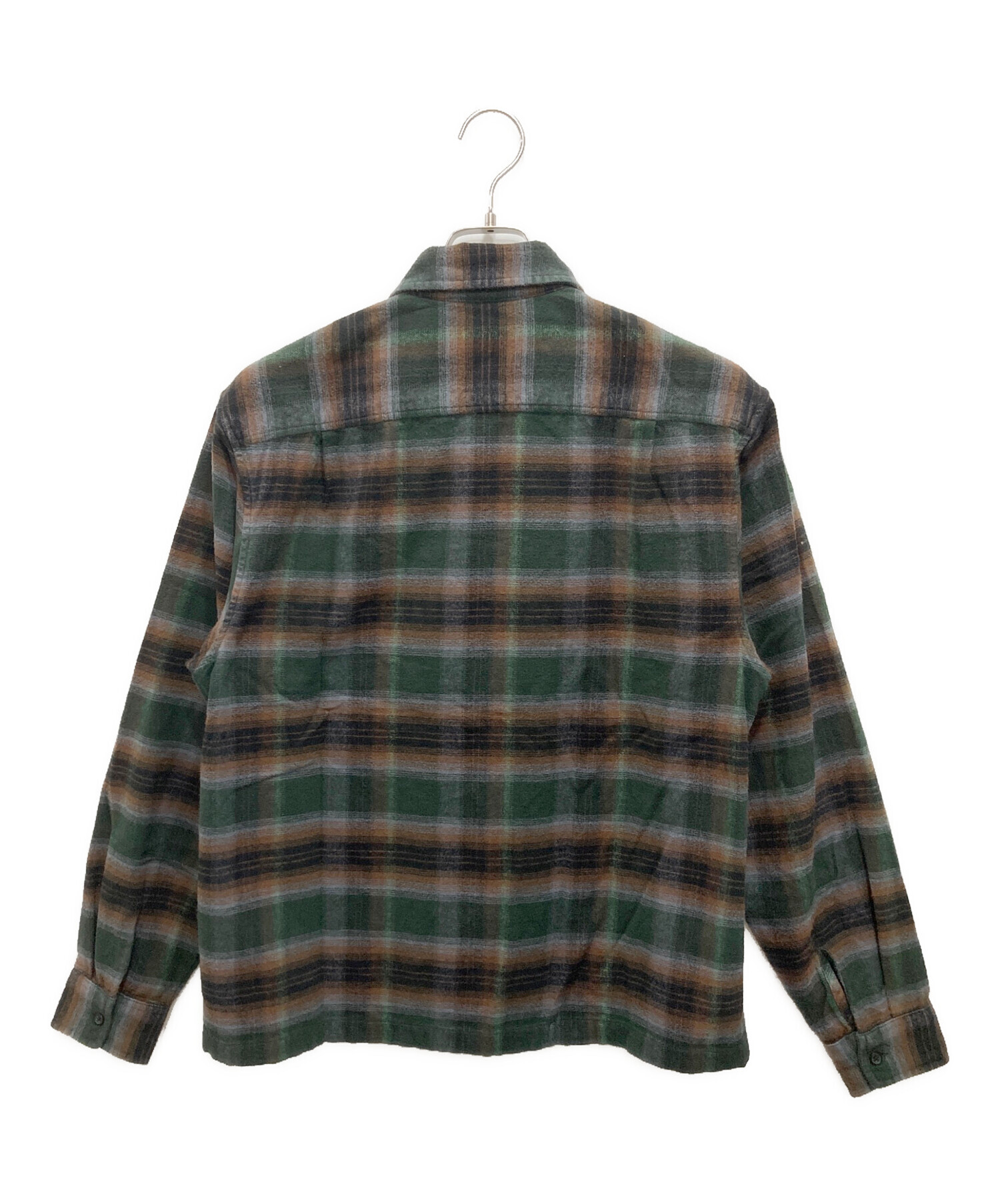 中古・古着通販】SUPREME (シュプリーム) Shadow Plaid Flannel Zip Up Shirt グリーン×ブラック  サイズ:S｜ブランド・古着通販 トレファク公式【TREFAC FASHION】スマホサイト