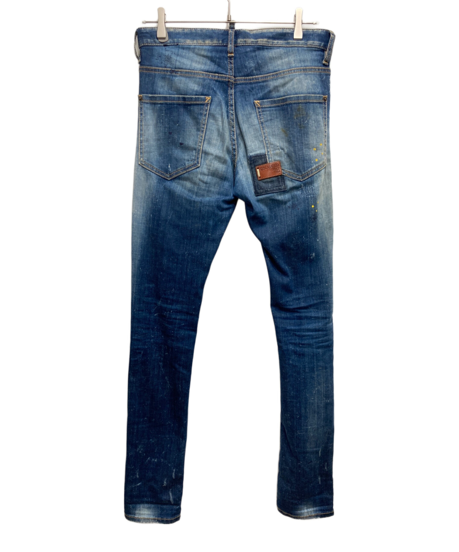 DSQUARED2 (ディースクエアード) 14AW/COOL GUY JEAN／ヴィンテージ加工ストレッチダメージリペアデニムパンツ インディゴ  サイズ:46