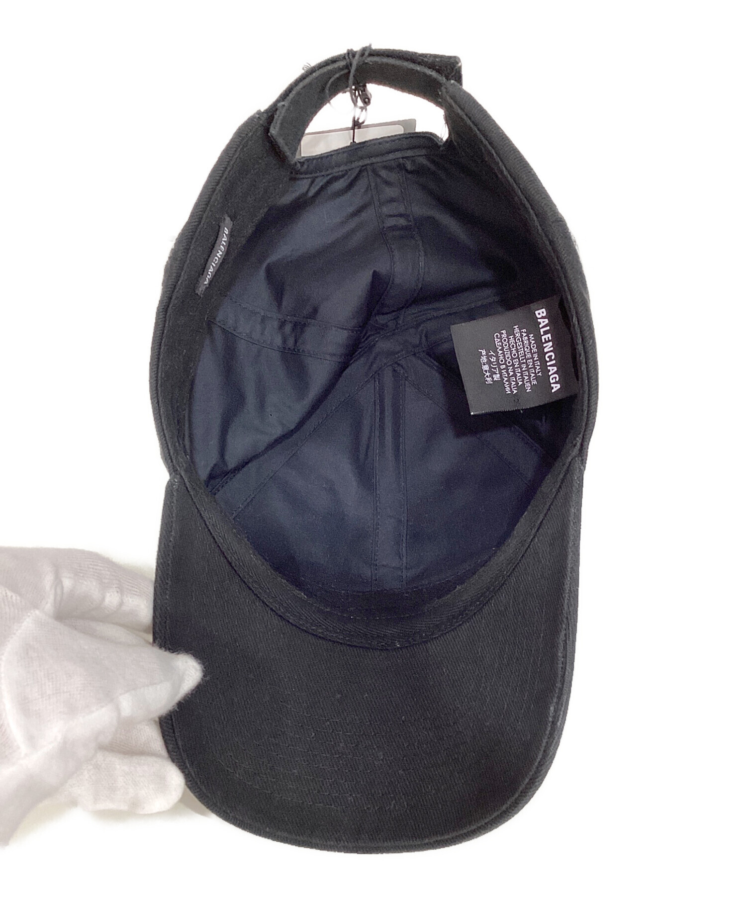 中古・古着通販】BALENCIAGA (バレンシアガ) BB モード ロゴキャップ ブラック サイズ:L｜ブランド・古着通販  トレファク公式【TREFAC FASHION】スマホサイト